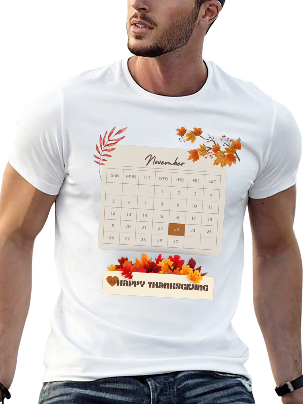 Thanksgiving November 23rd Calendar T-Shirt
