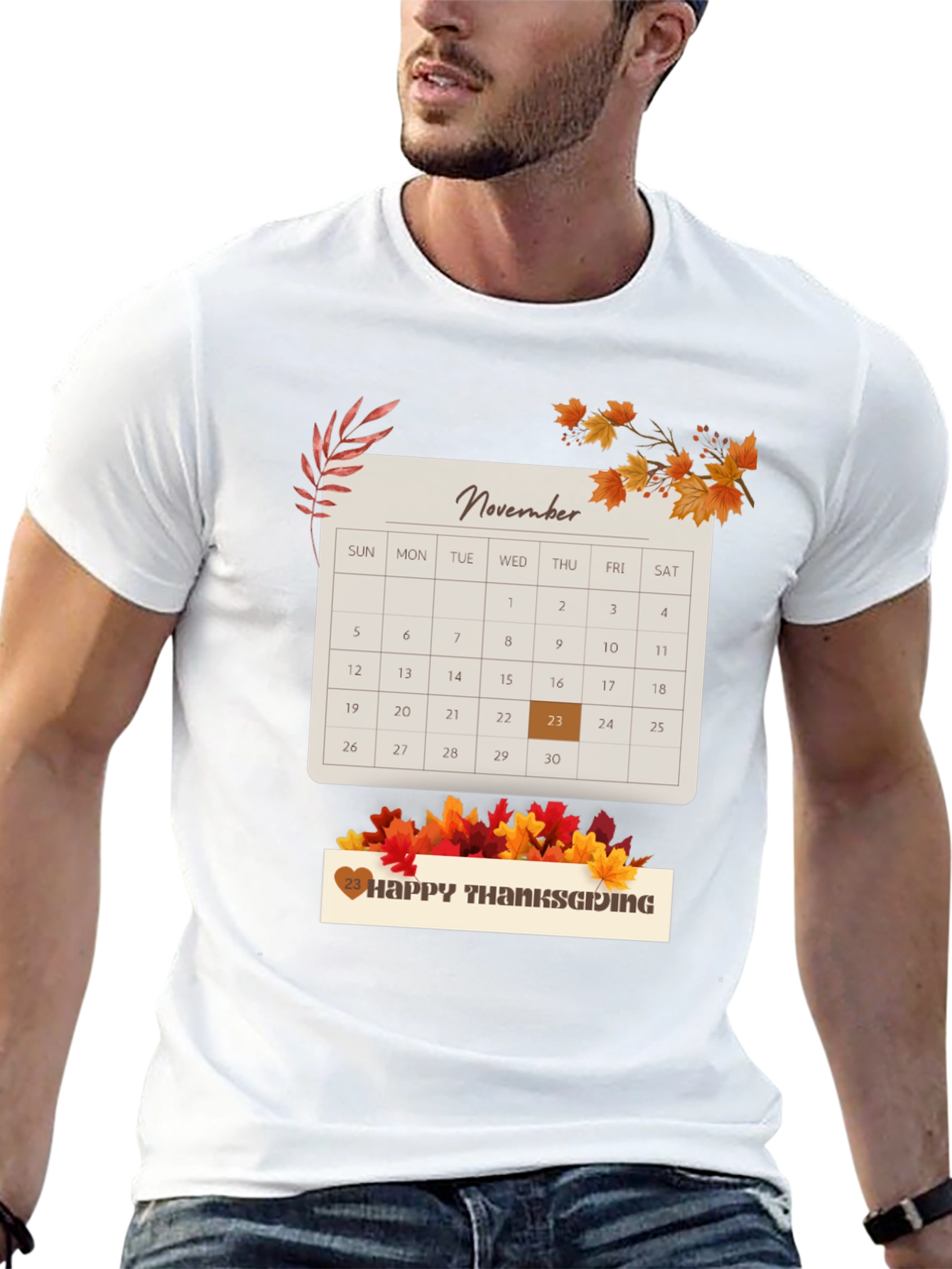 Thanksgiving November 23rd Calendar T-Shirt