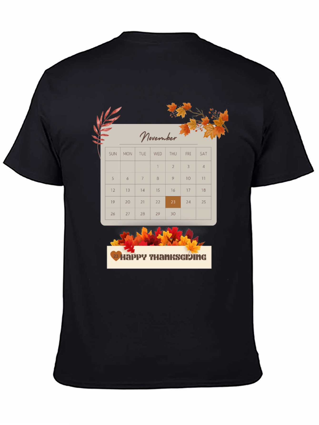 Thanksgiving November 23rd Calendar T-Shirt