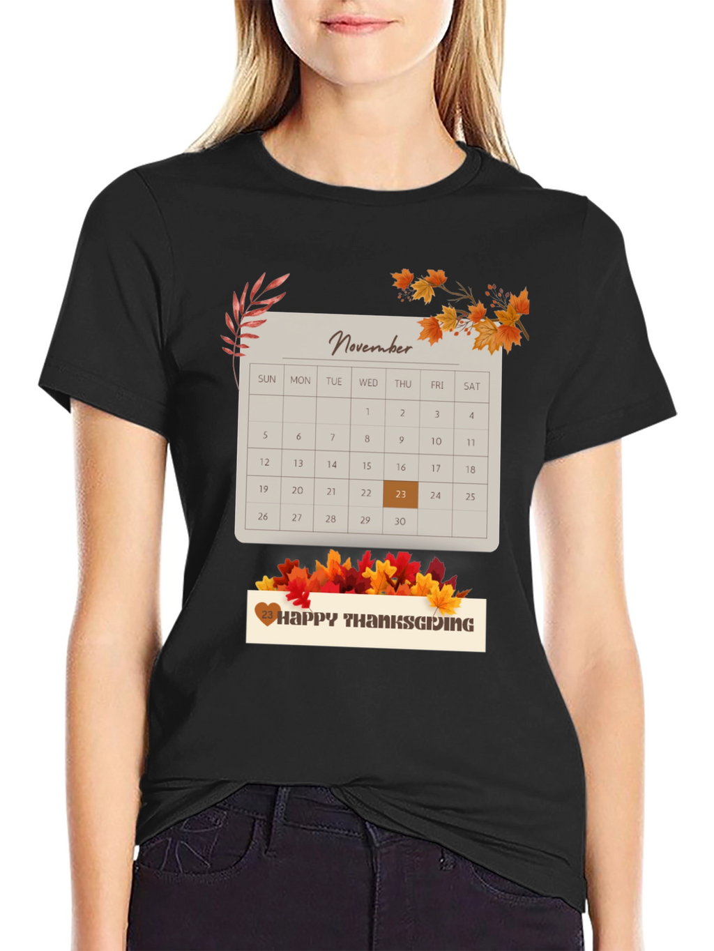 Thanksgiving November 23rd Calendar T-Shirt