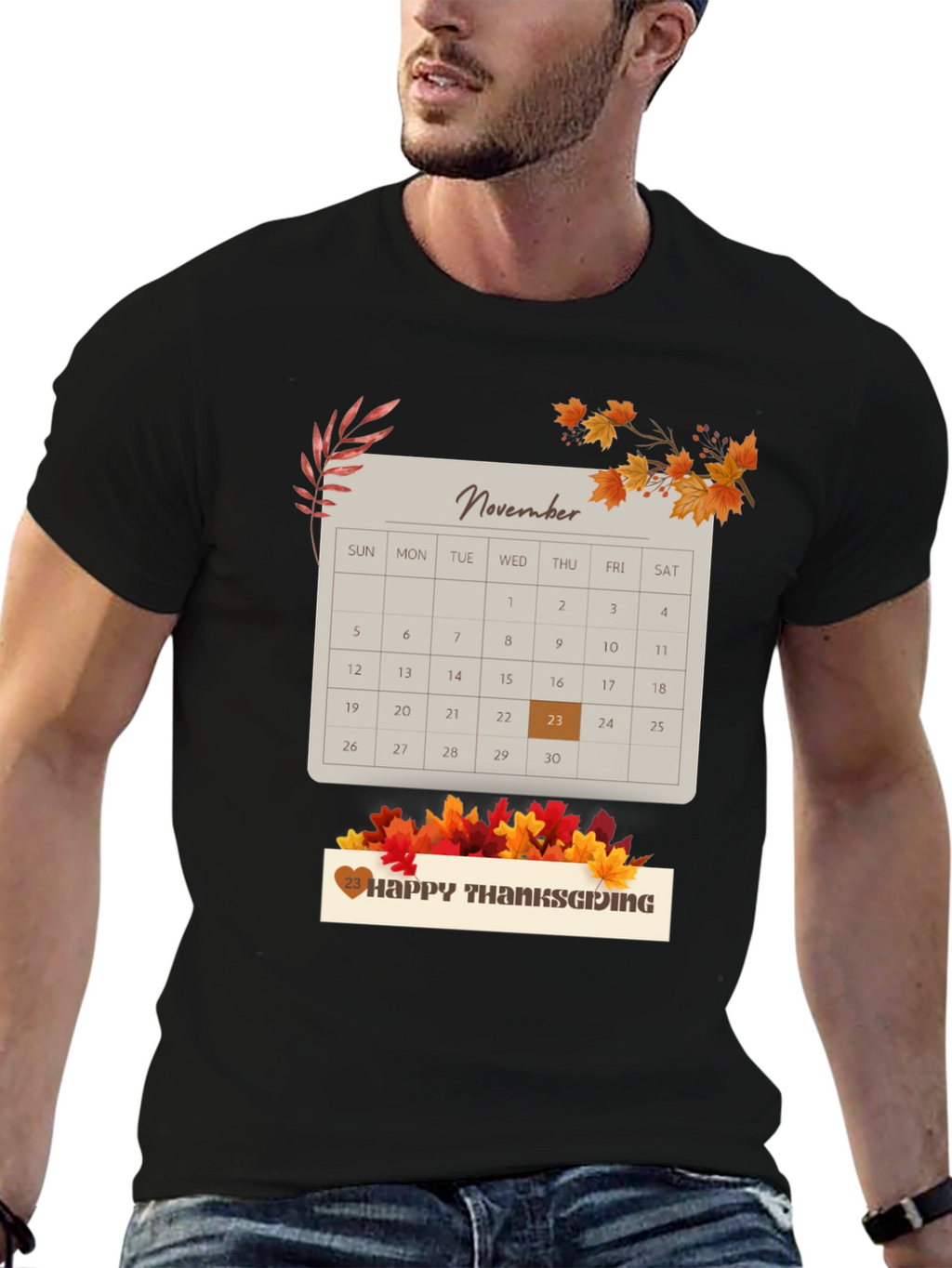Thanksgiving November 23rd Calendar T-Shirt