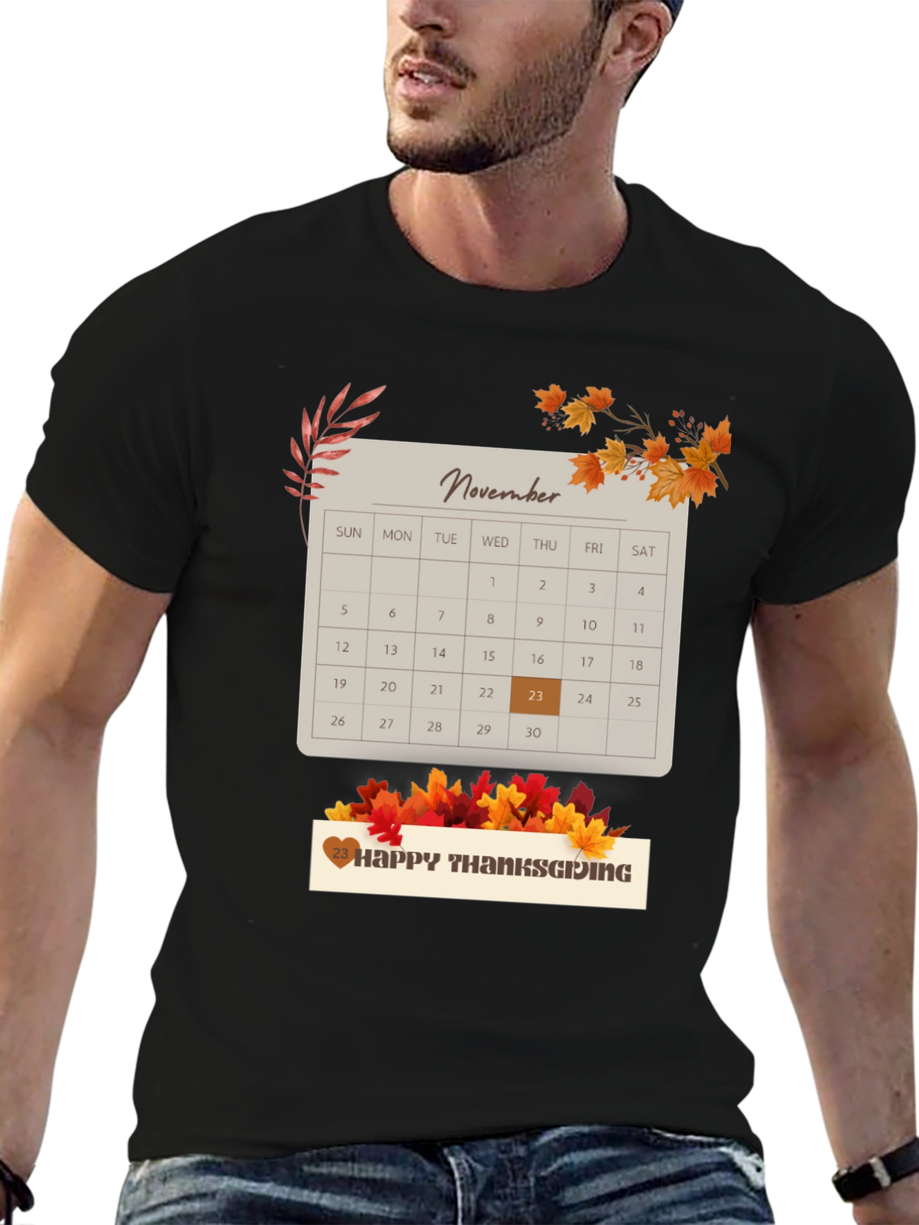 Thanksgiving November 23rd Calendar T-Shirt
