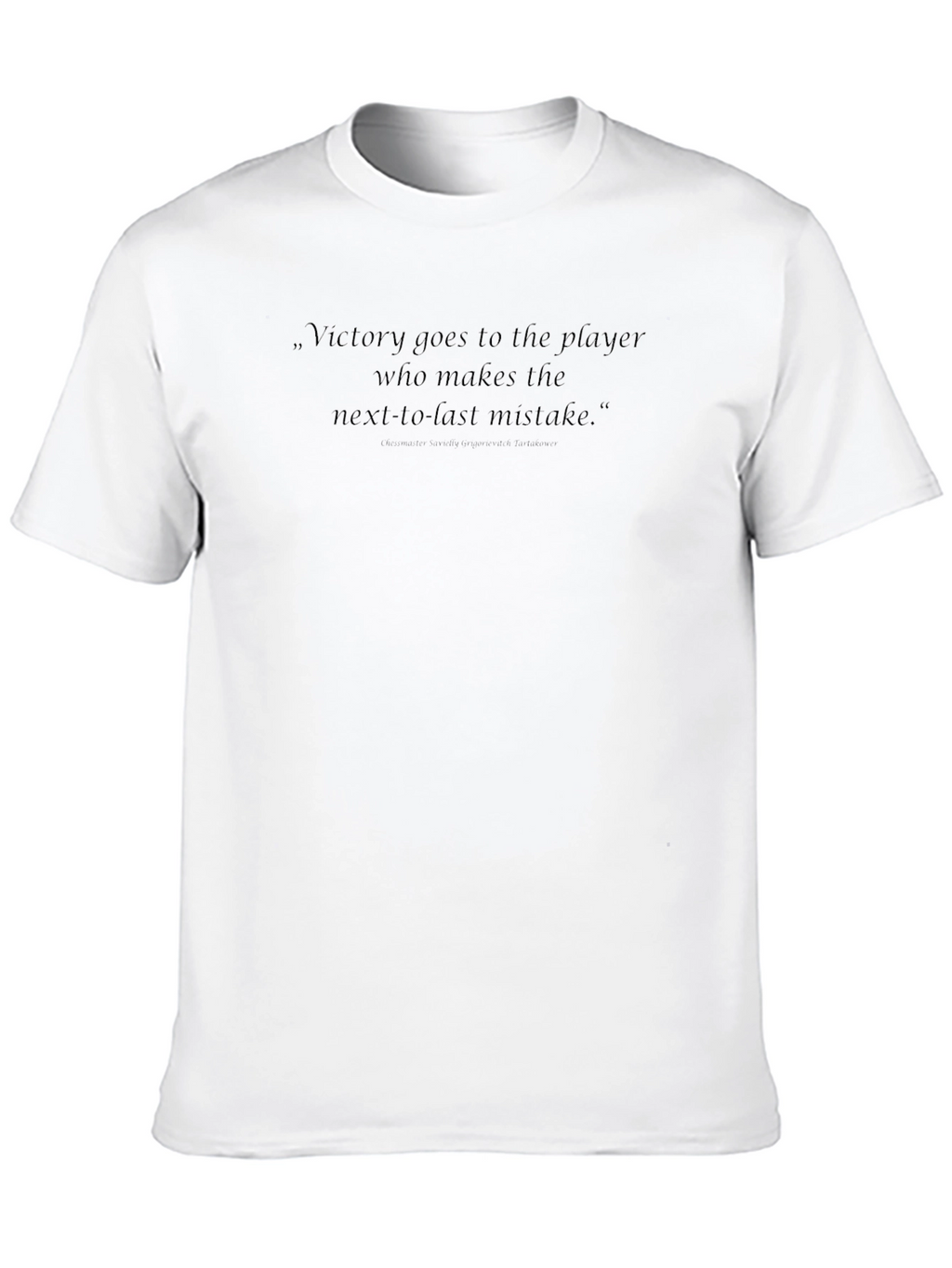 Victory Quote Black T-Shirt