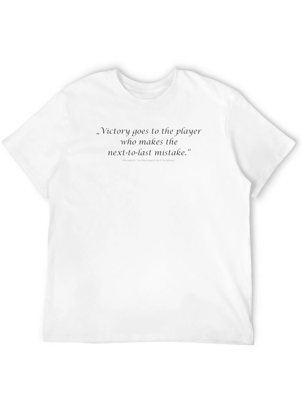 Victory Quote Black T-Shirt