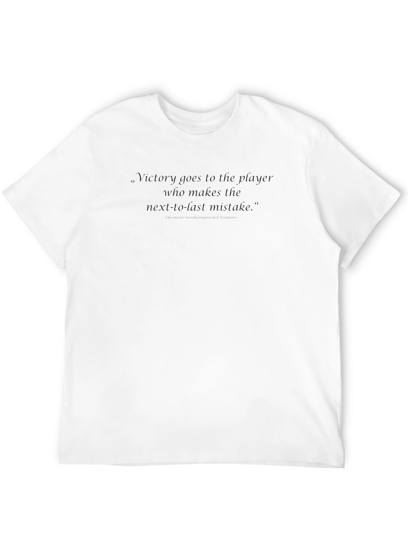 Victory Quote Black T-Shirt