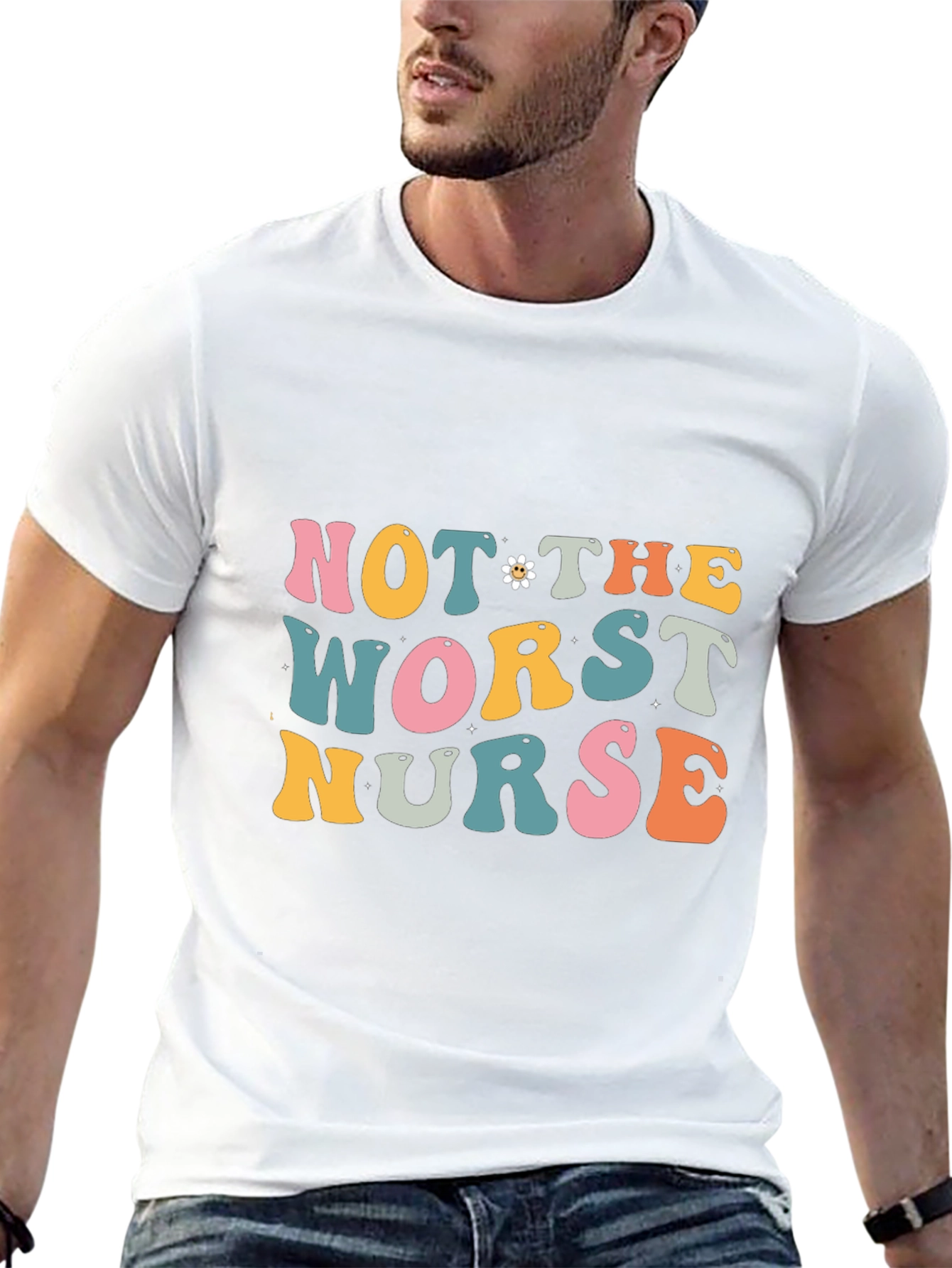 Not the Worst Nurse T-Shirt - Retro Style