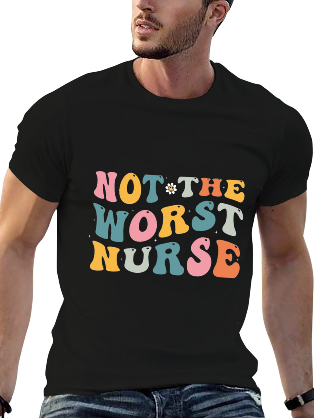 Not the Worst Nurse T-Shirt - Retro Style