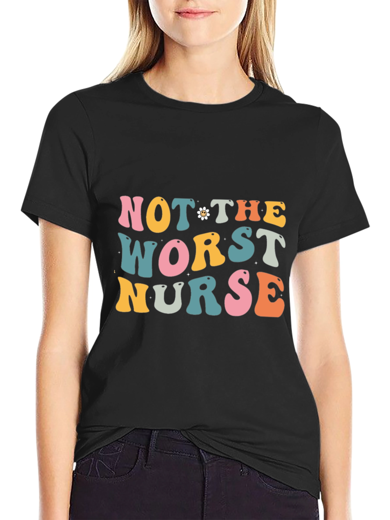Not the Worst Nurse T-Shirt - Retro Style