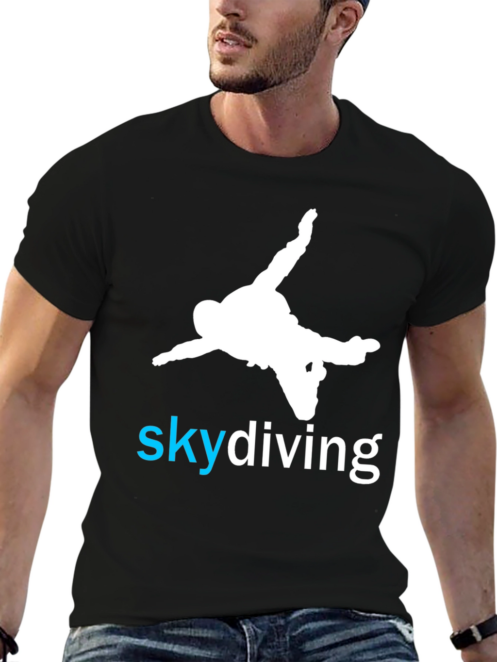 Skydiving T-Shirt - Black - Sport Adventure Tee