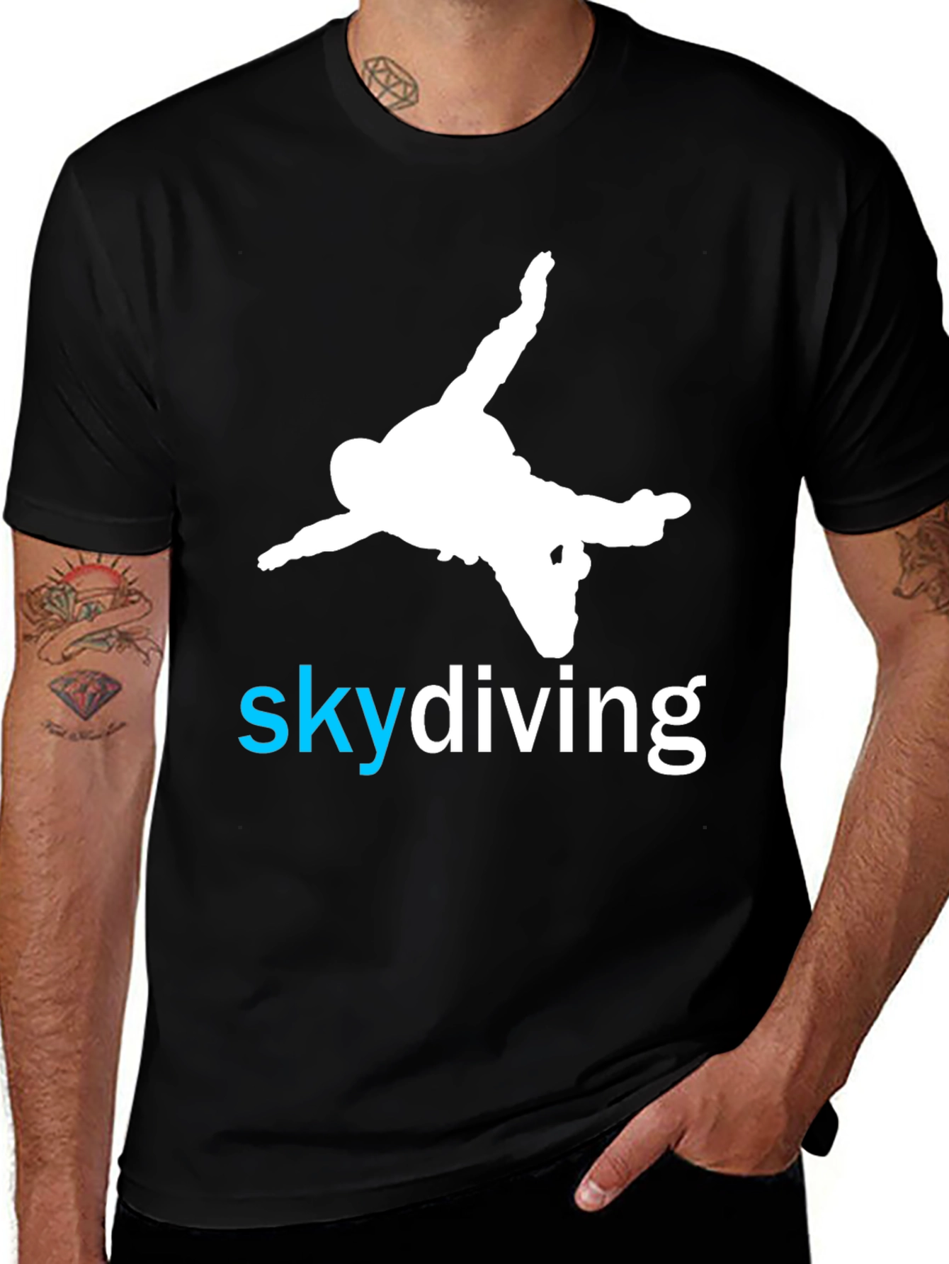 Skydiving T-Shirt - Black - Sport Adventure Tee