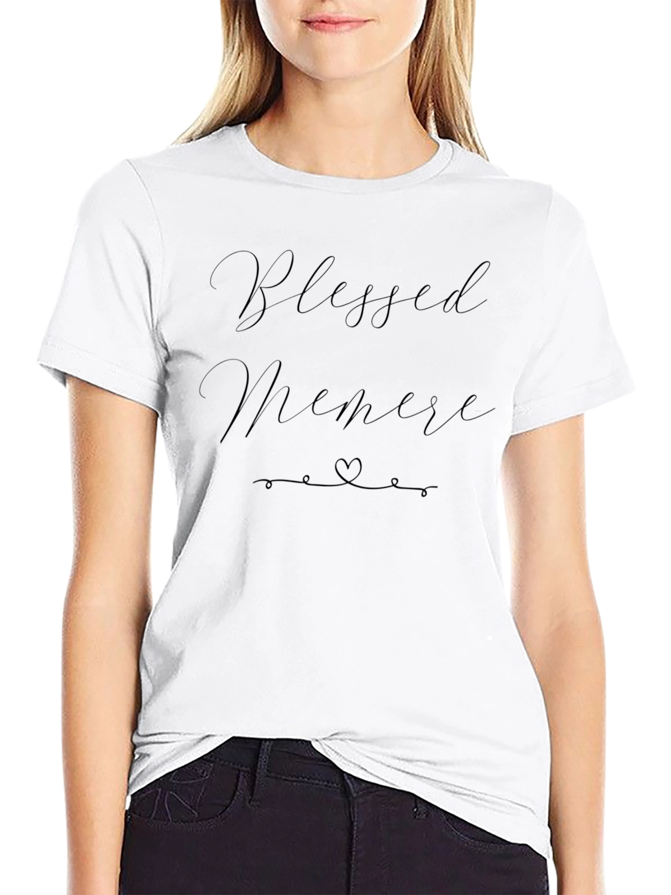 Blessed Memere Black T-Shirt