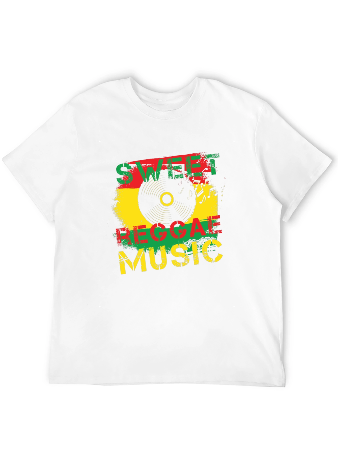 Sweet Reggae Music Graphic Black T-Shirt