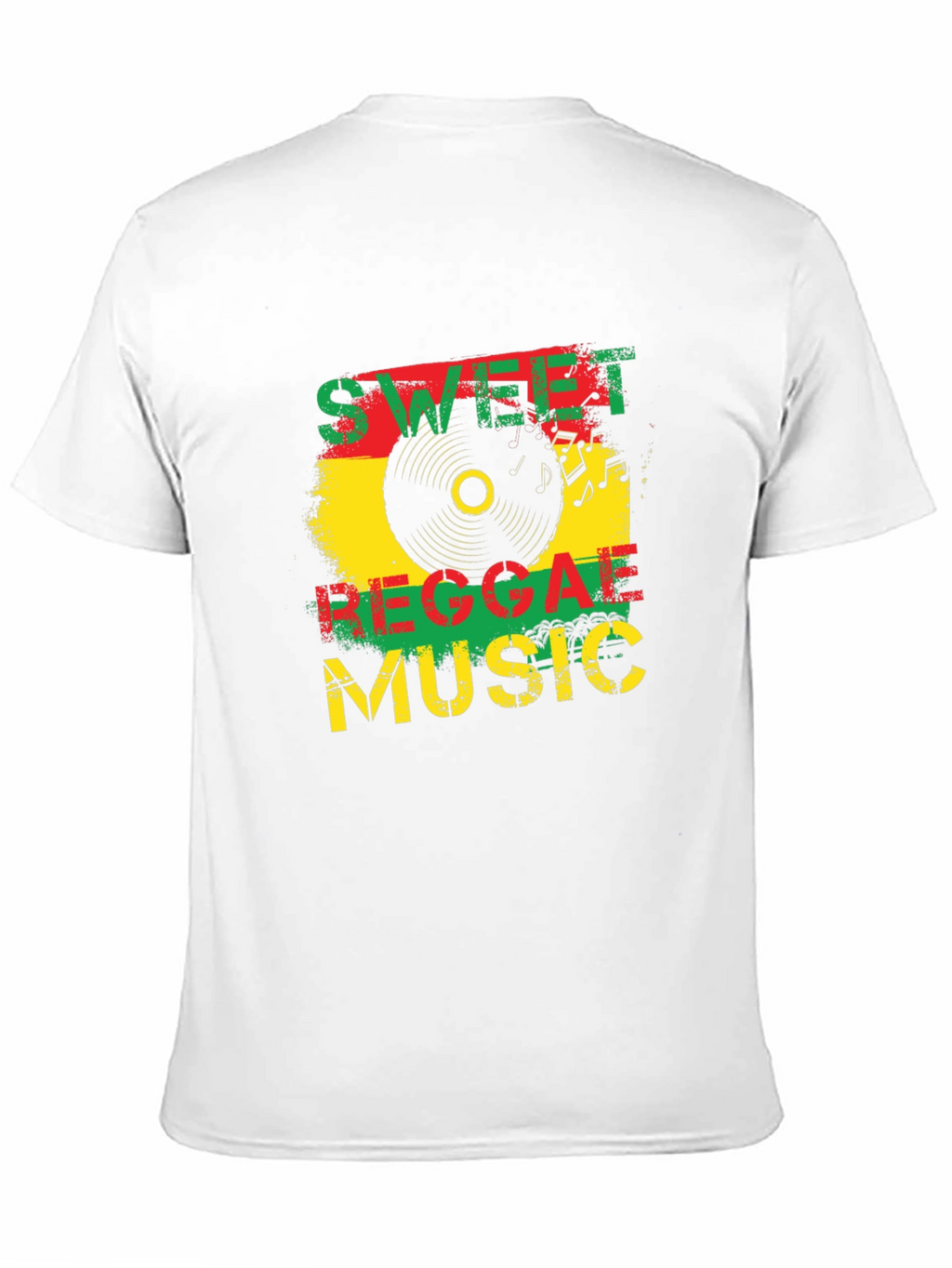 Sweet Reggae Music Graphic Black T-Shirt