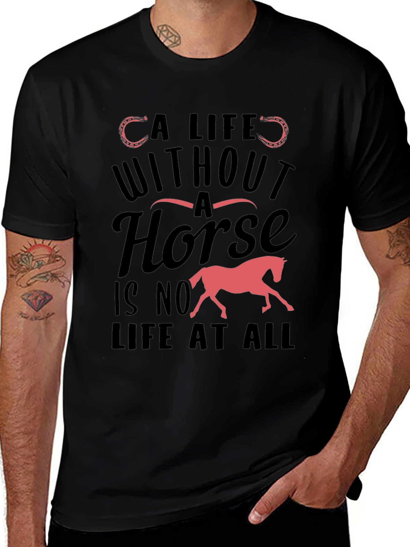 Horse Lover T-Shirt - A Life Without A Horse Tee