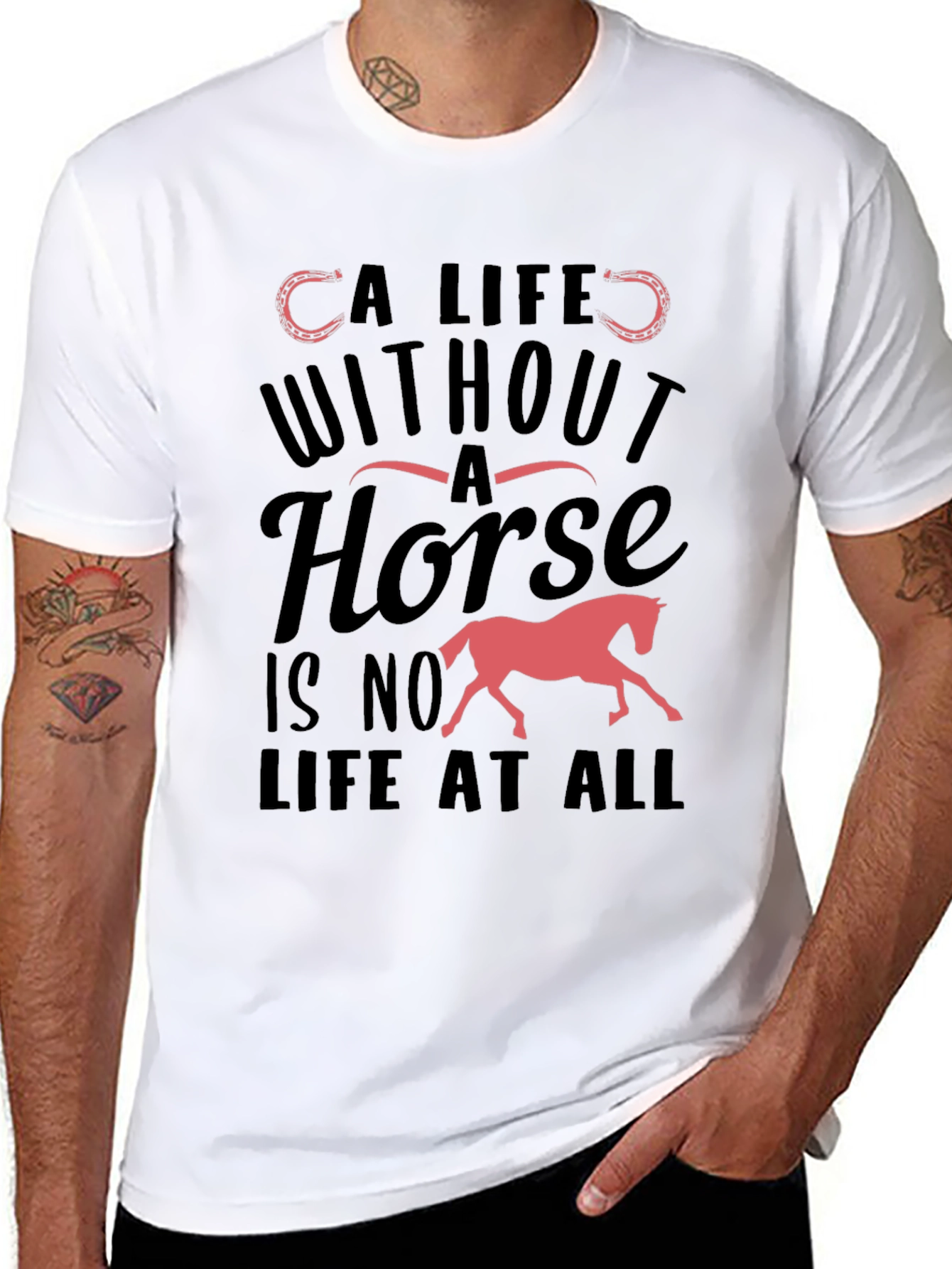 Horse Lover T-Shirt - A Life Without A Horse Tee