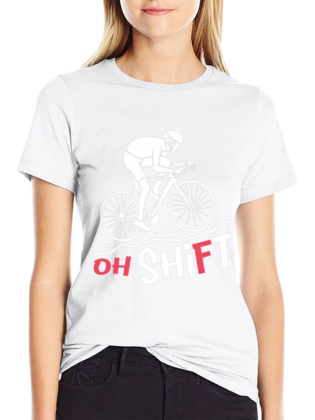 Oh Shift Funny Cycling T-Shirt