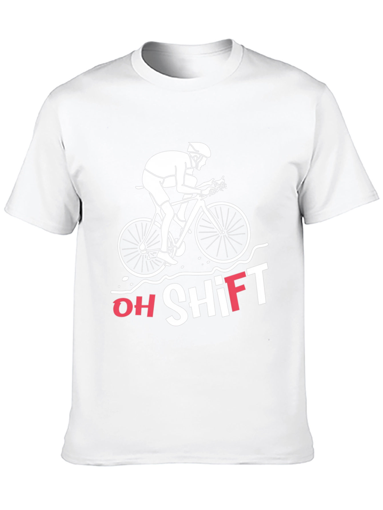 Oh Shift Funny Cycling T-Shirt