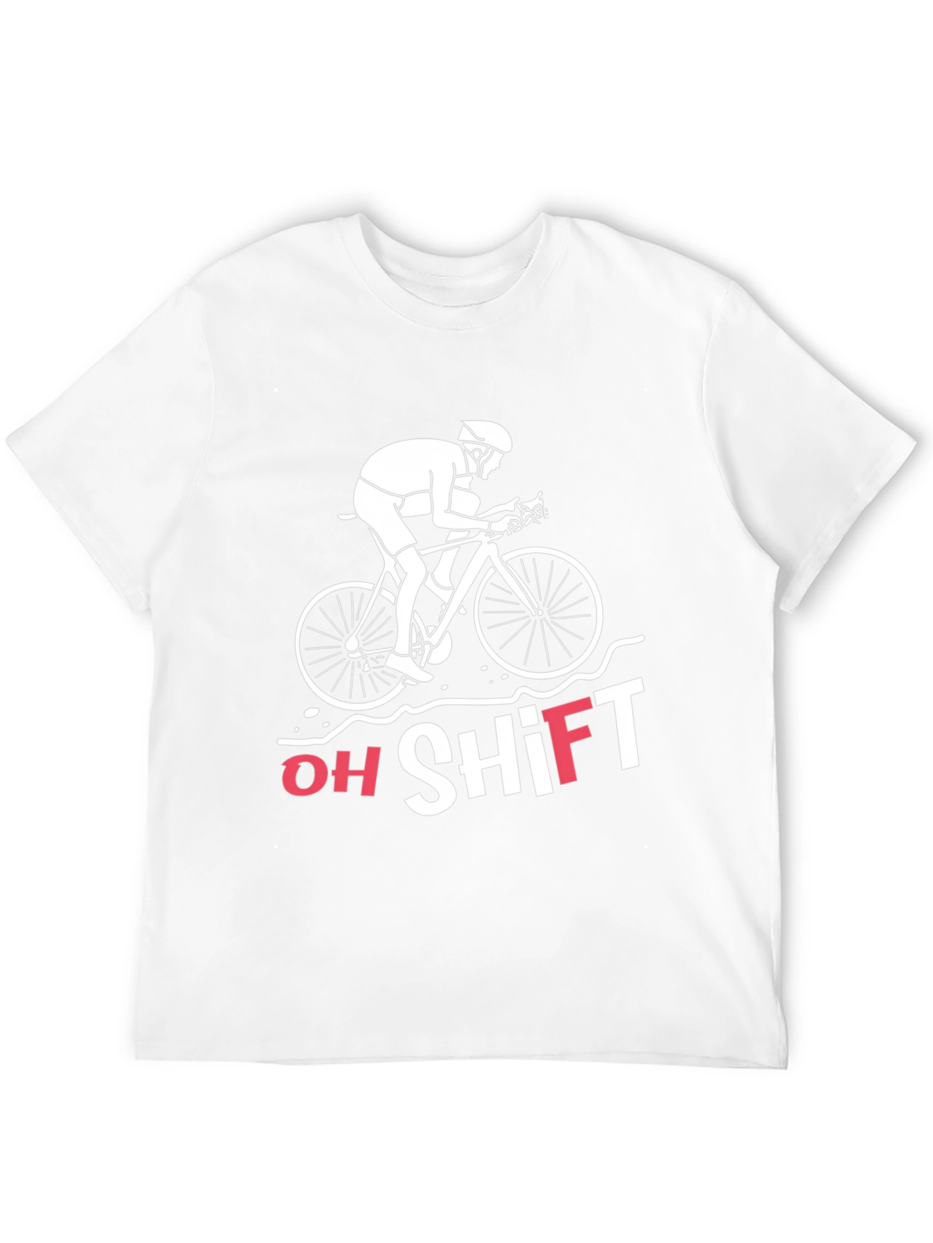 Oh Shift Funny Cycling T-Shirt