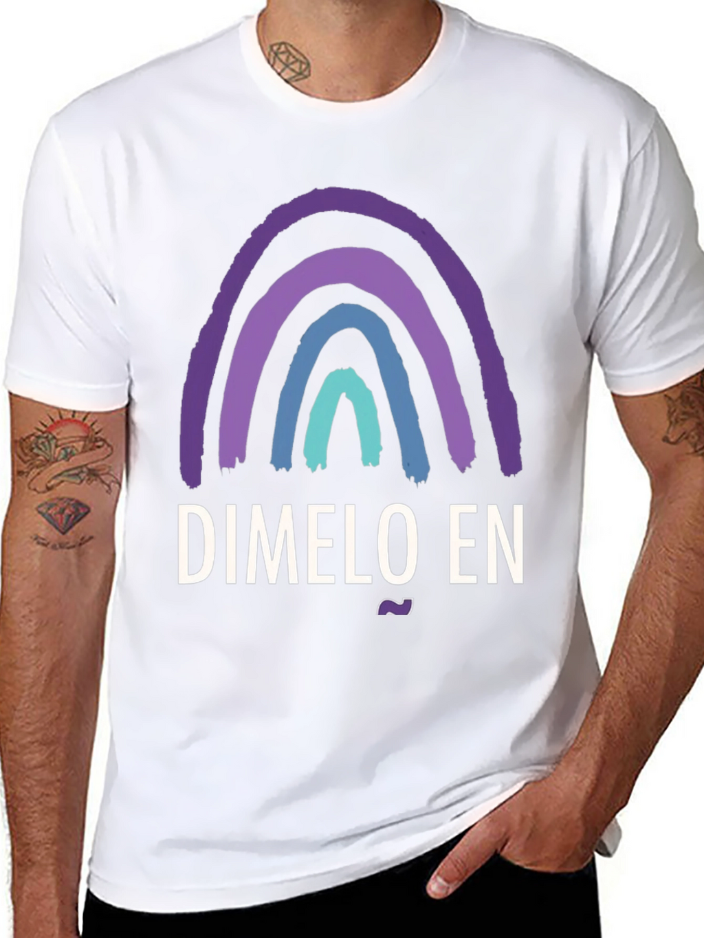 Dimelo En Rainbow T-Shirt