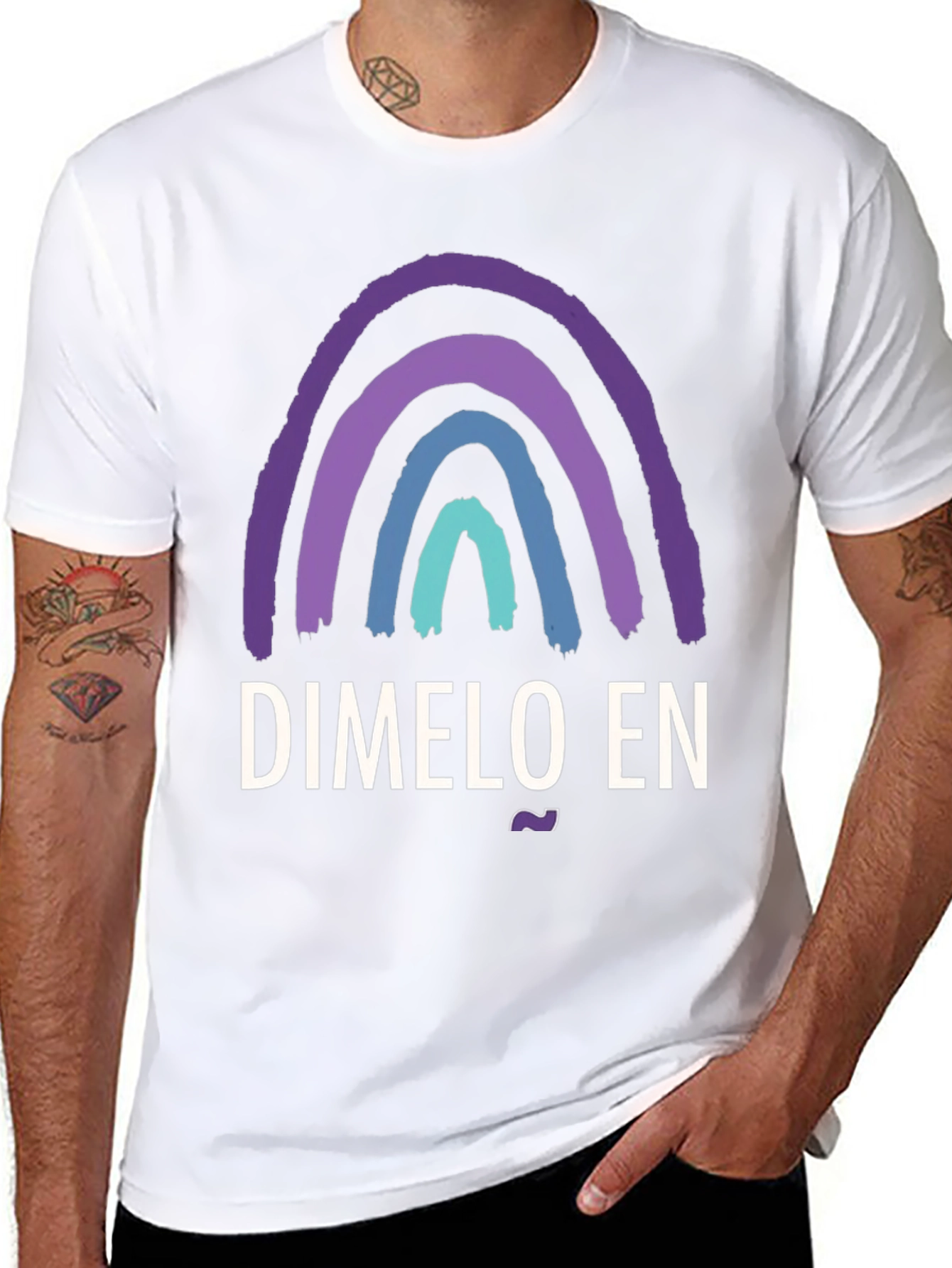 Dimelo En Rainbow T-Shirt