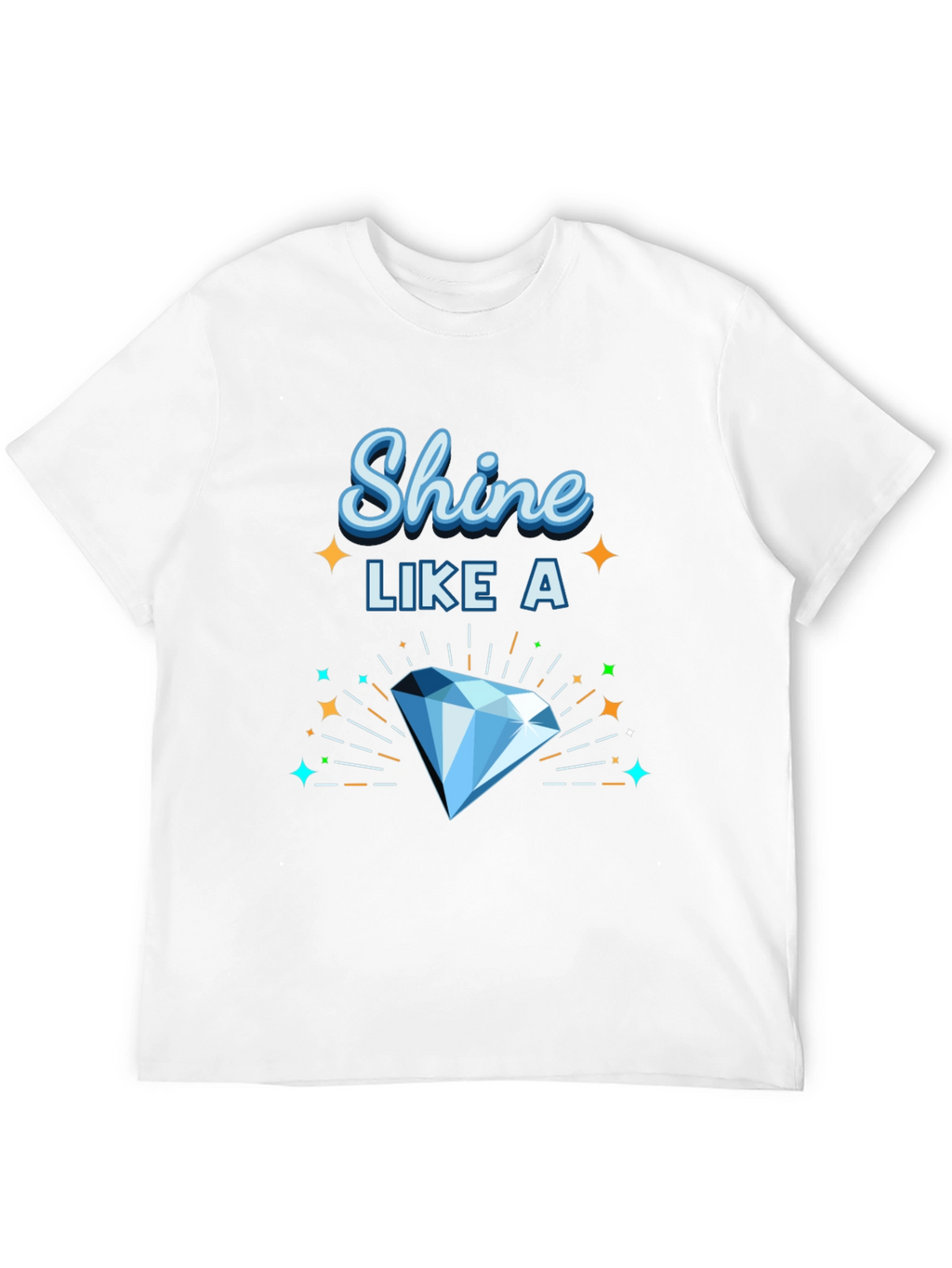 Shine Like a Diamond Graphic Tee - Black