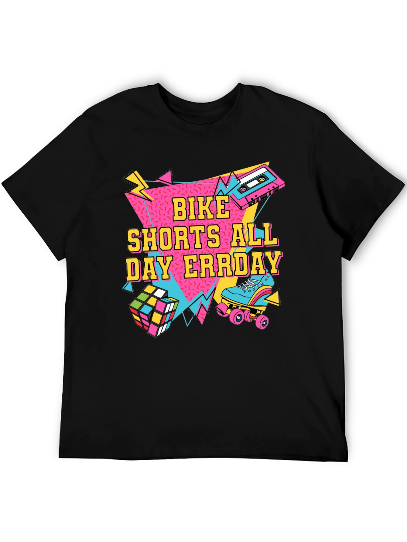 Bike Shorts All Day Errday T-Shirt 90s Throwback