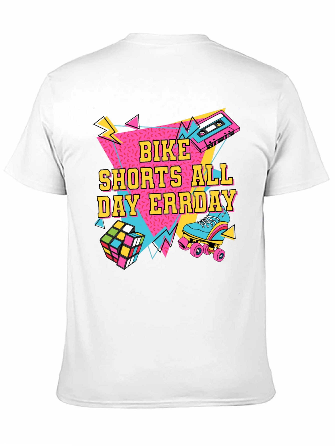 Bike Shorts All Day Errday T-Shirt 90s Throwback