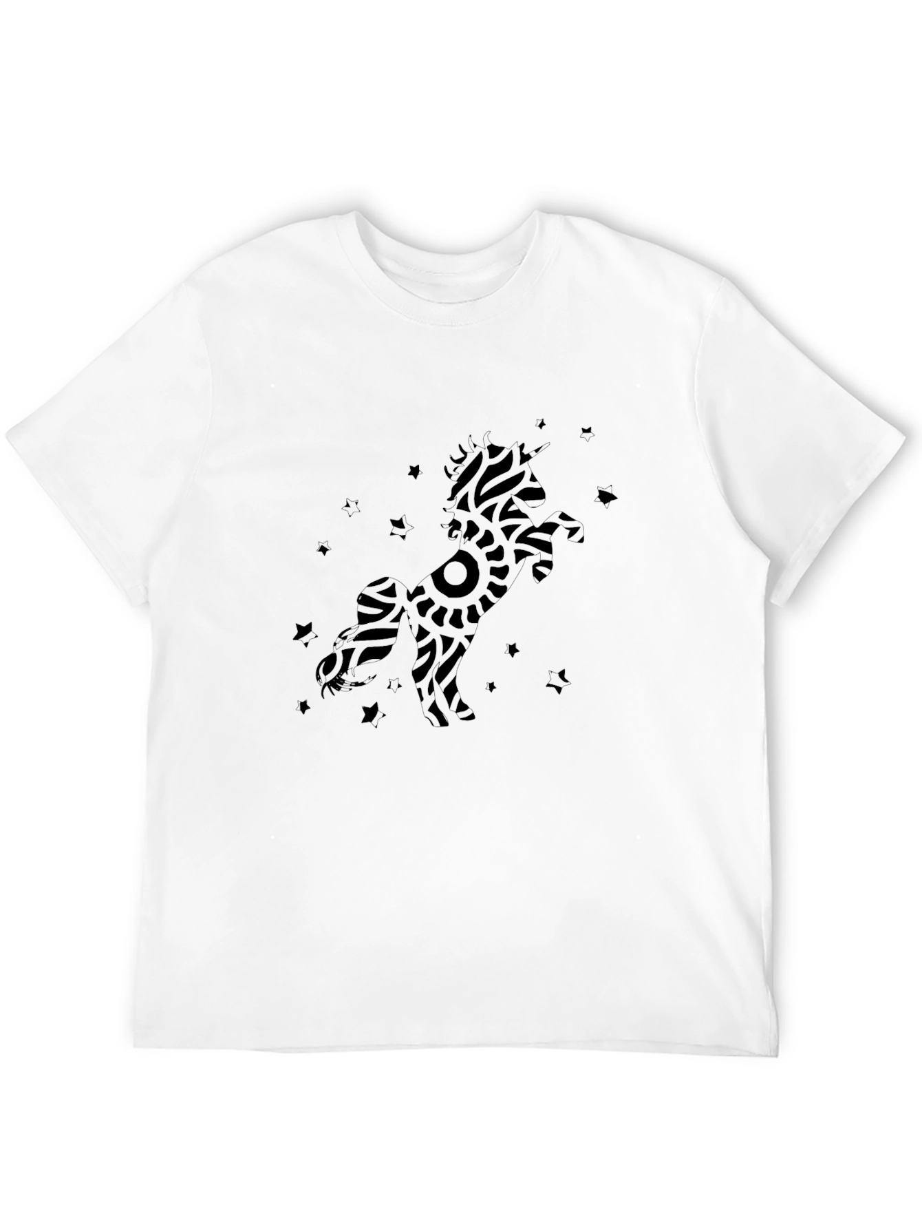 Black Unicorn Graphic Tee - Modern Style