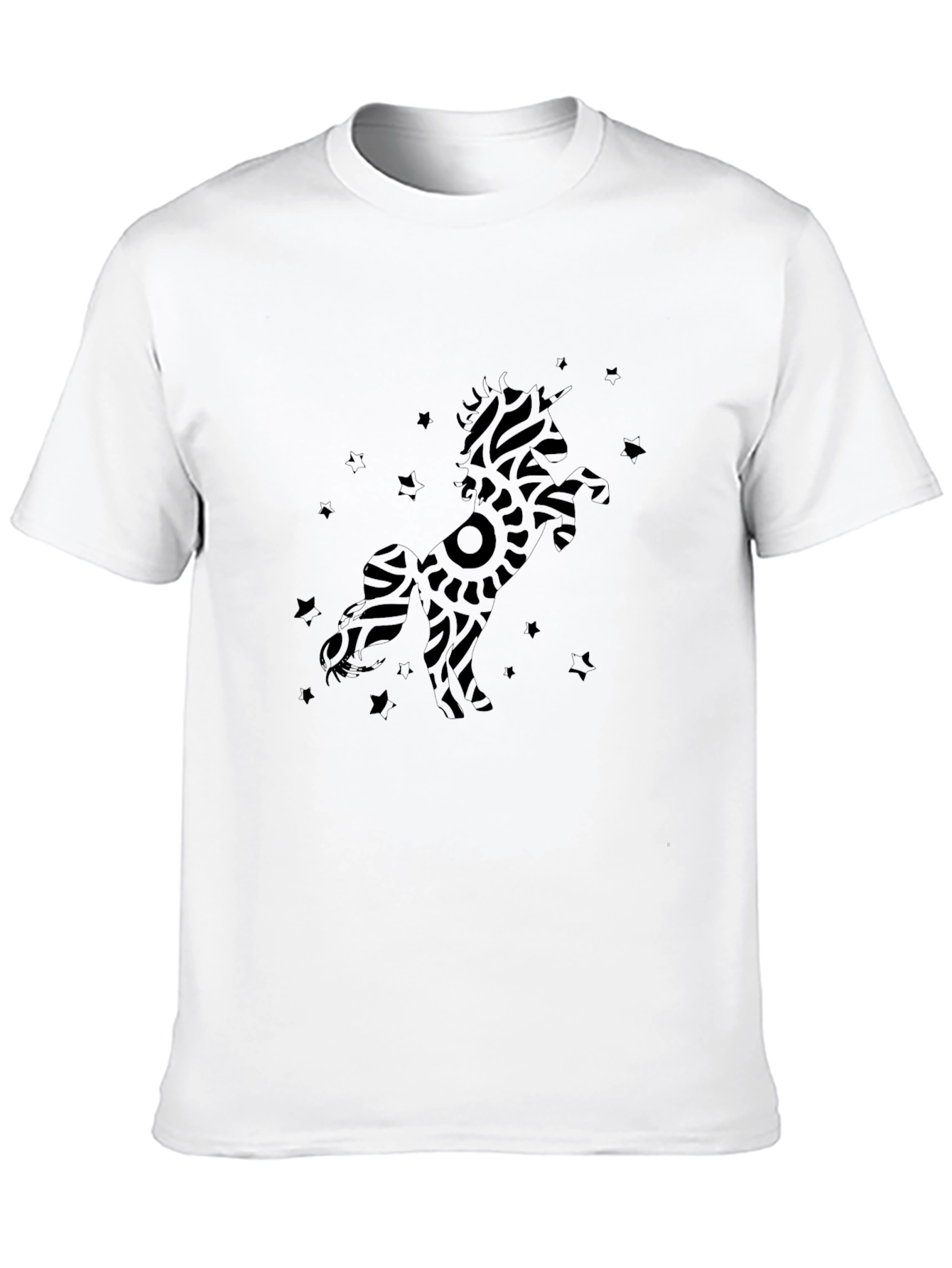Black Unicorn Graphic Tee - Modern Style
