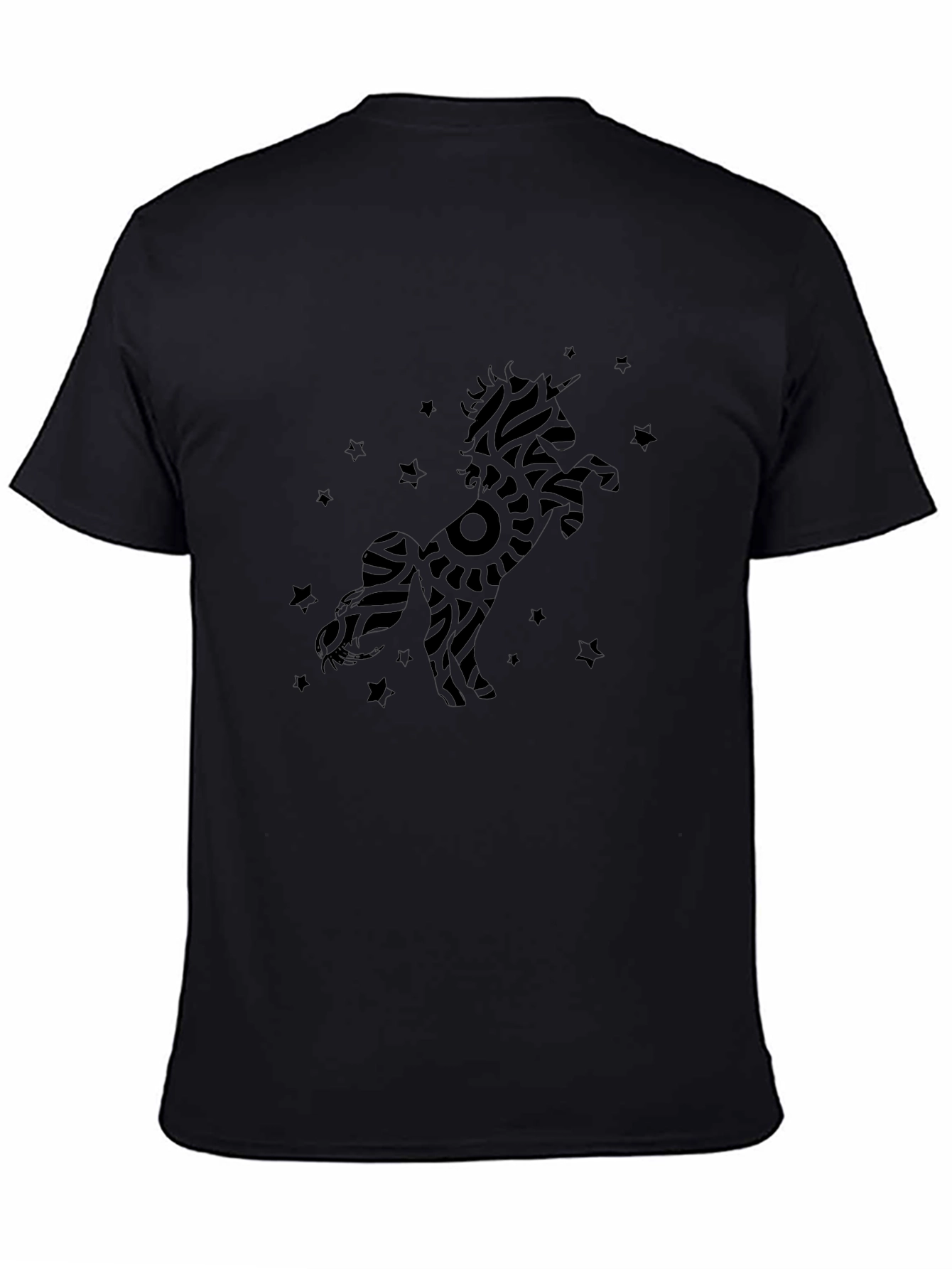 Black Unicorn Graphic Tee - Modern Style