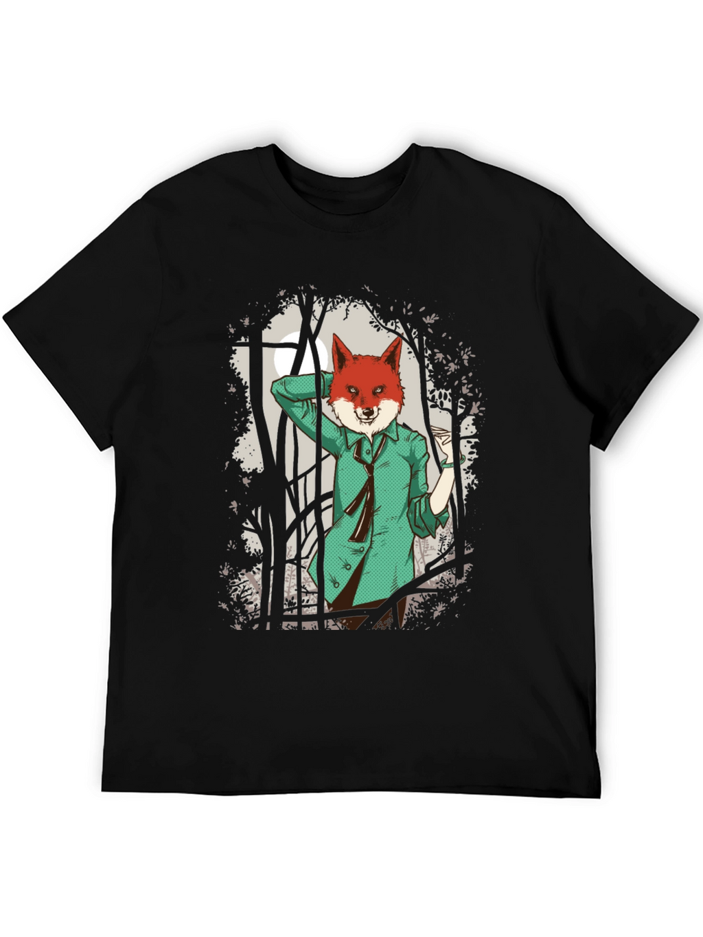 Fox in Suit Graphic Tee - Urban Style