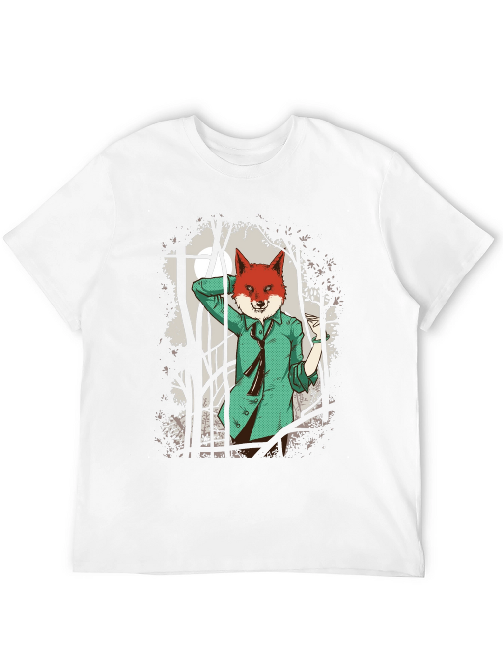 Fox in Suit Graphic Tee - Urban Style