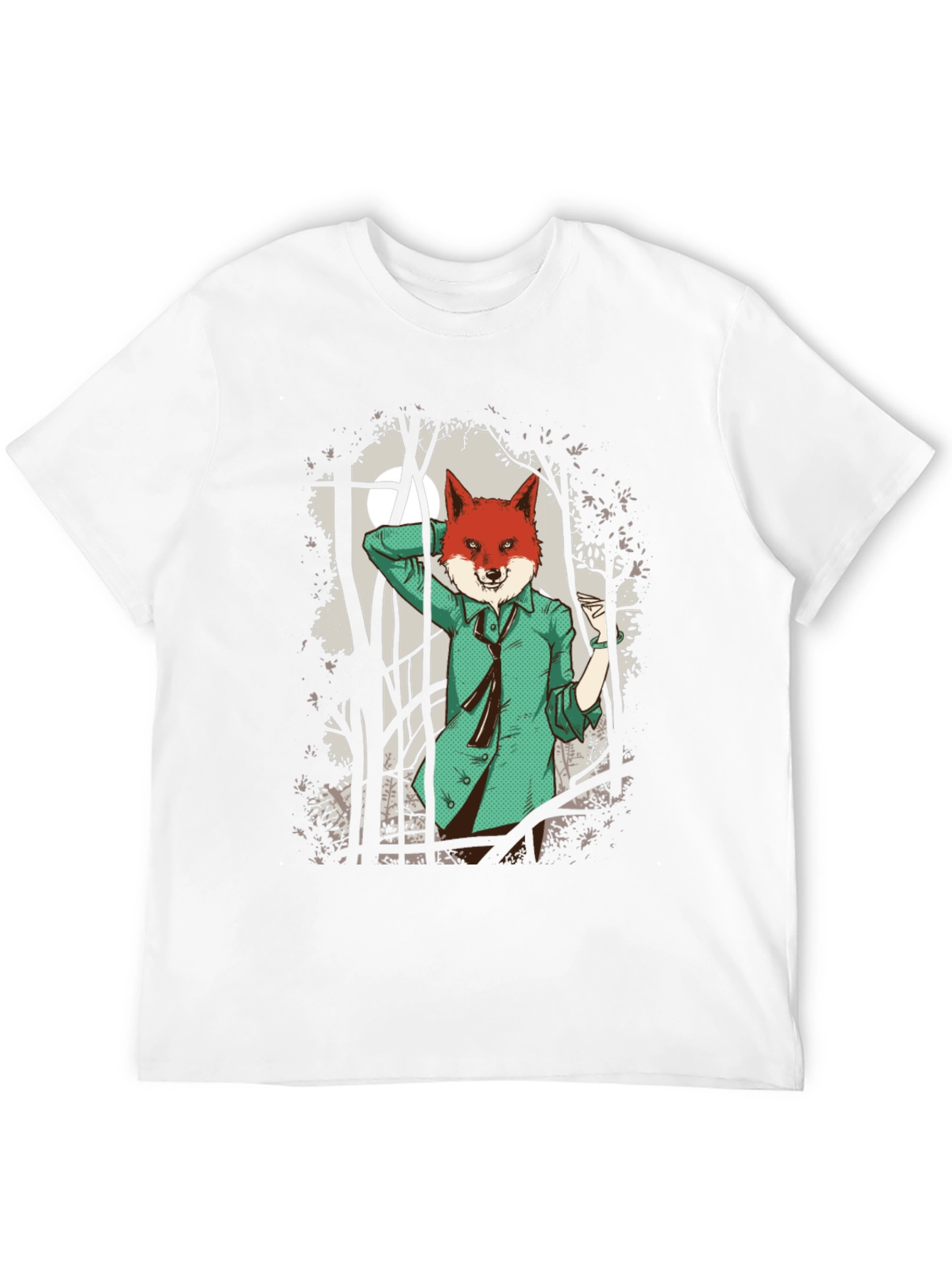 Fox in Suit Graphic Tee - Urban Style
