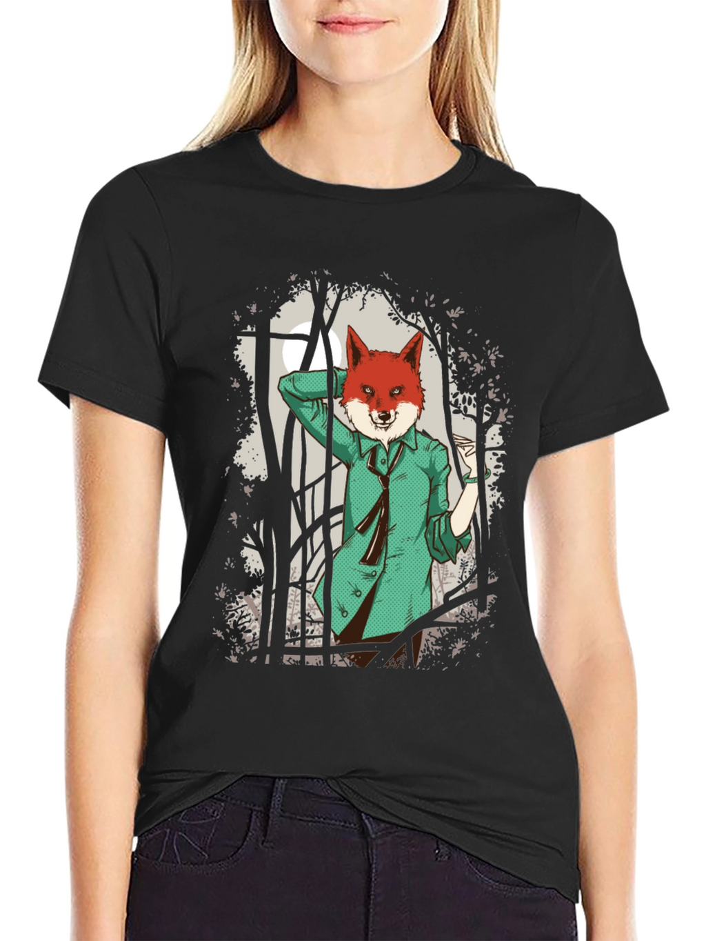 Fox in Suit Graphic Tee - Urban Style