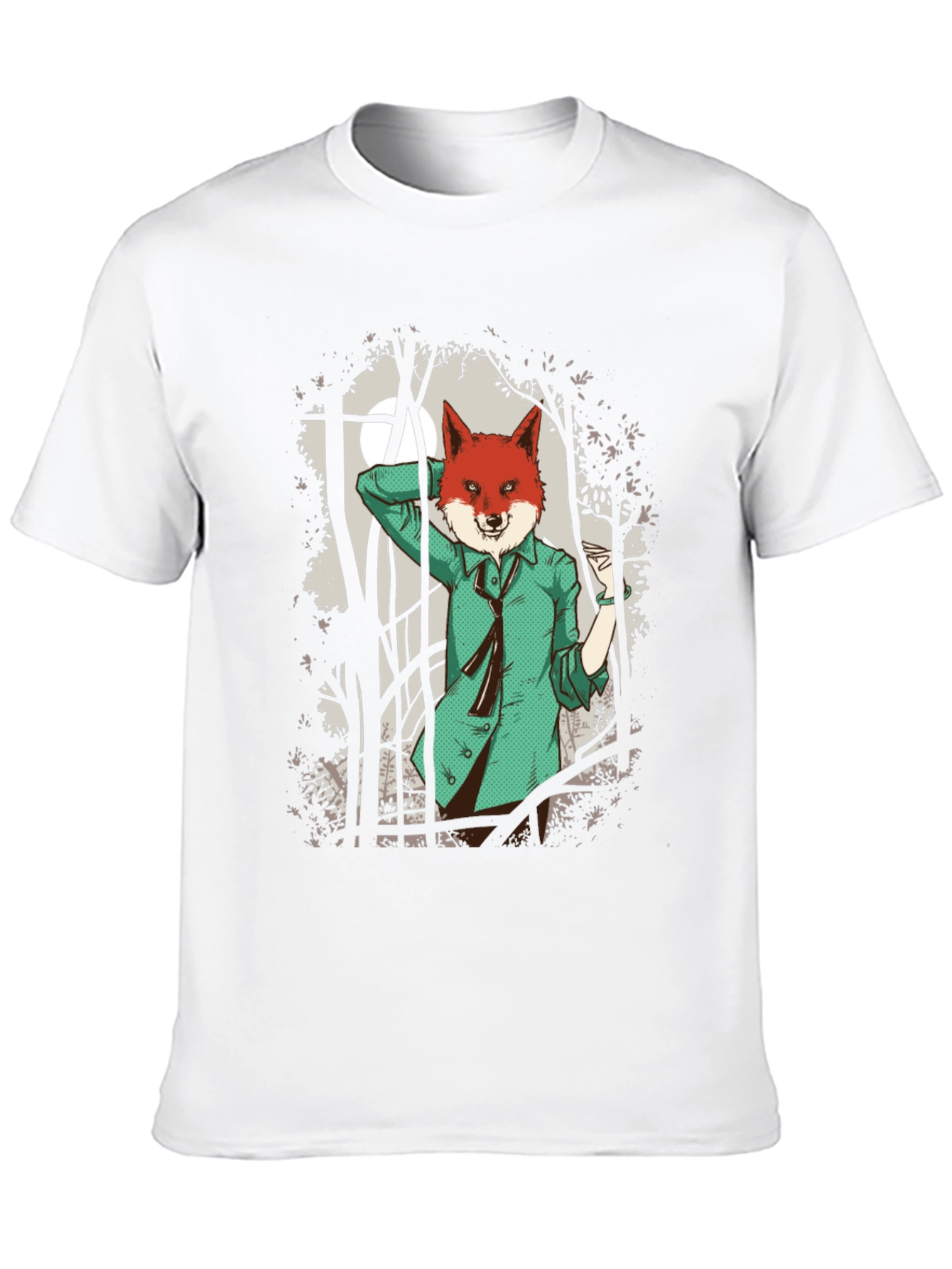 Fox in Suit Graphic Tee - Urban Style