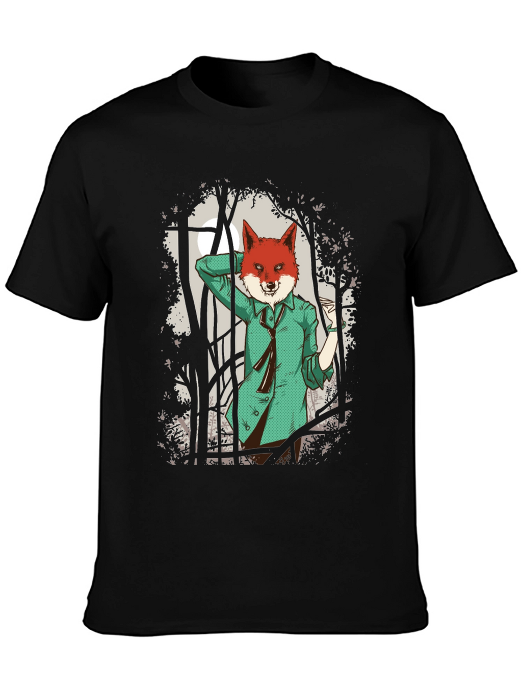 Fox in Suit Graphic Tee - Urban Style