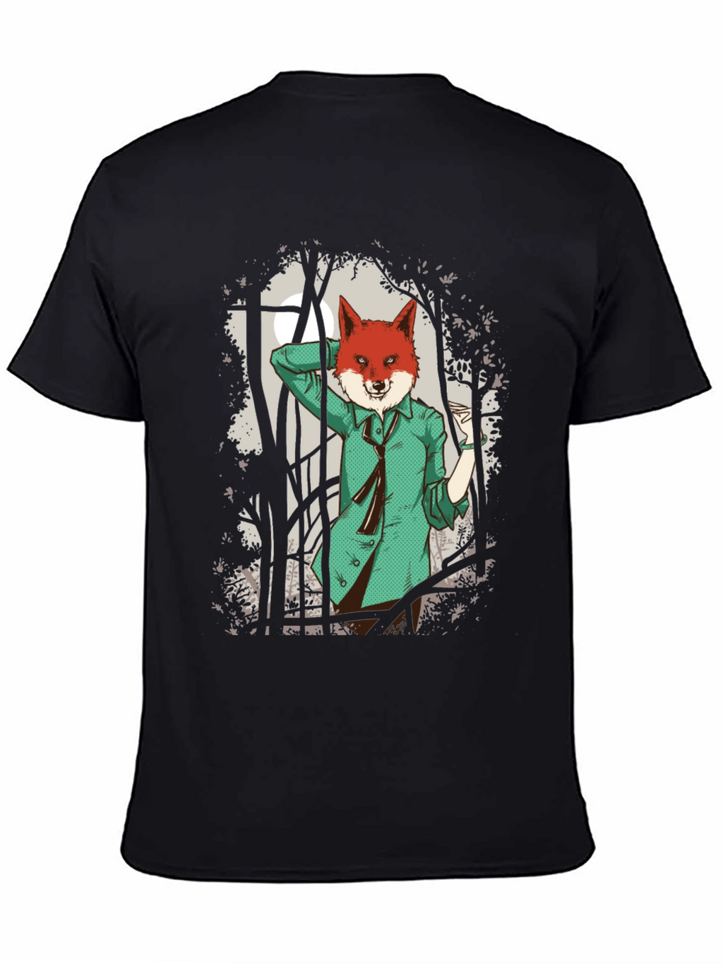 Fox in Suit Graphic Tee - Urban Style