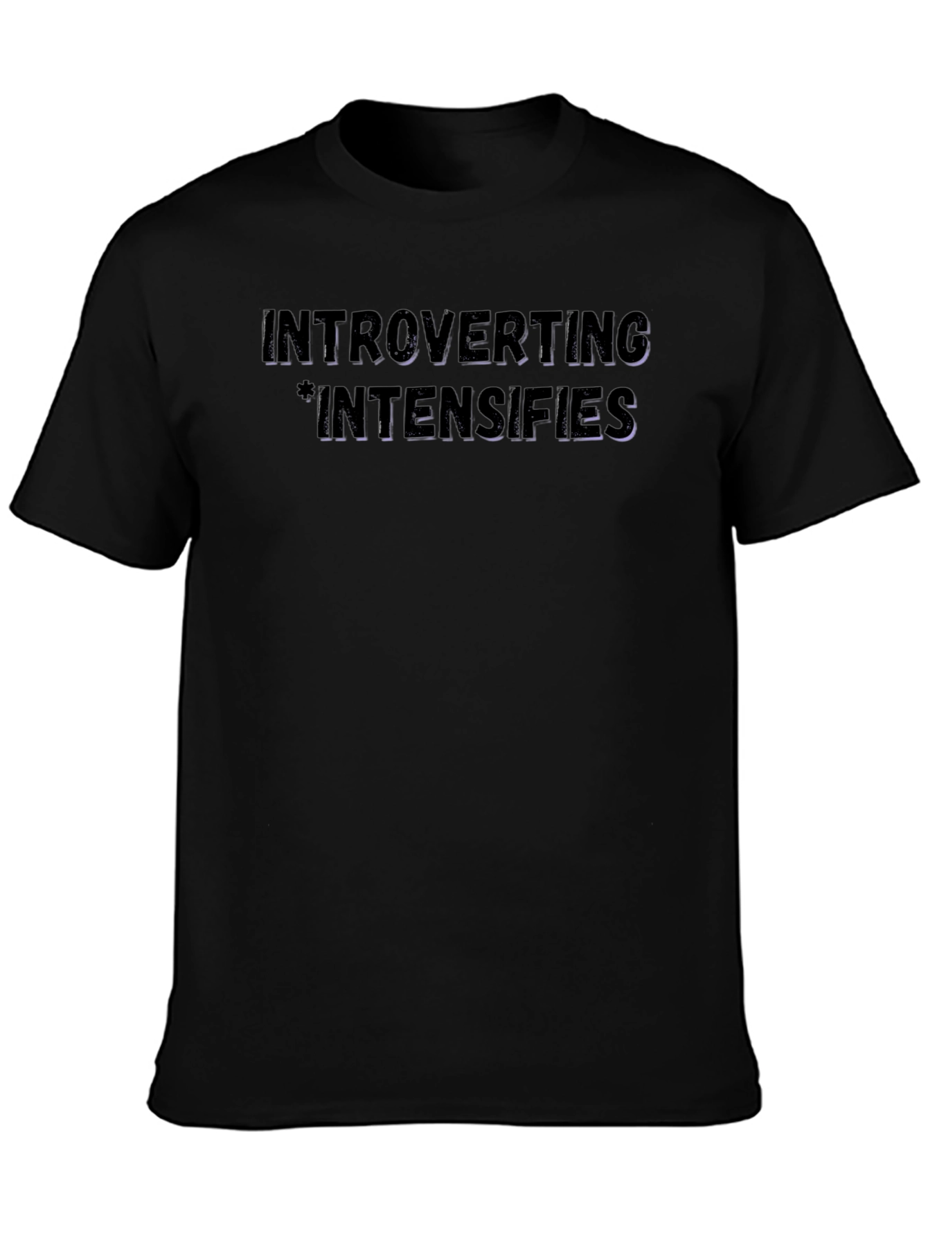 Introverting Intensifies Black Graphic Tee