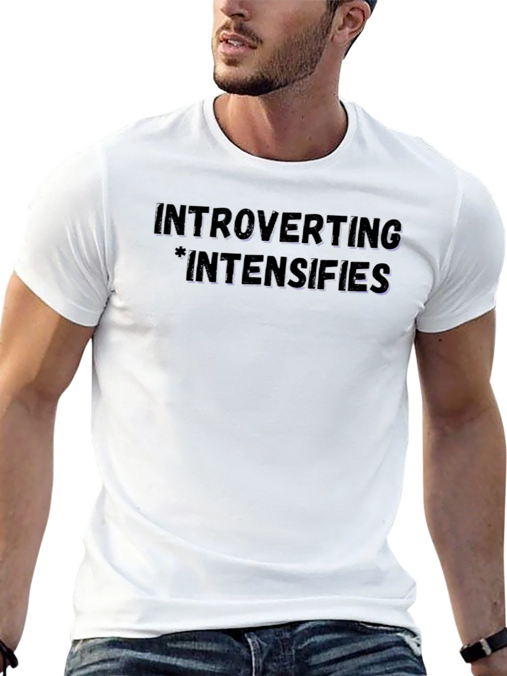 Introverting Intensifies Black Graphic Tee