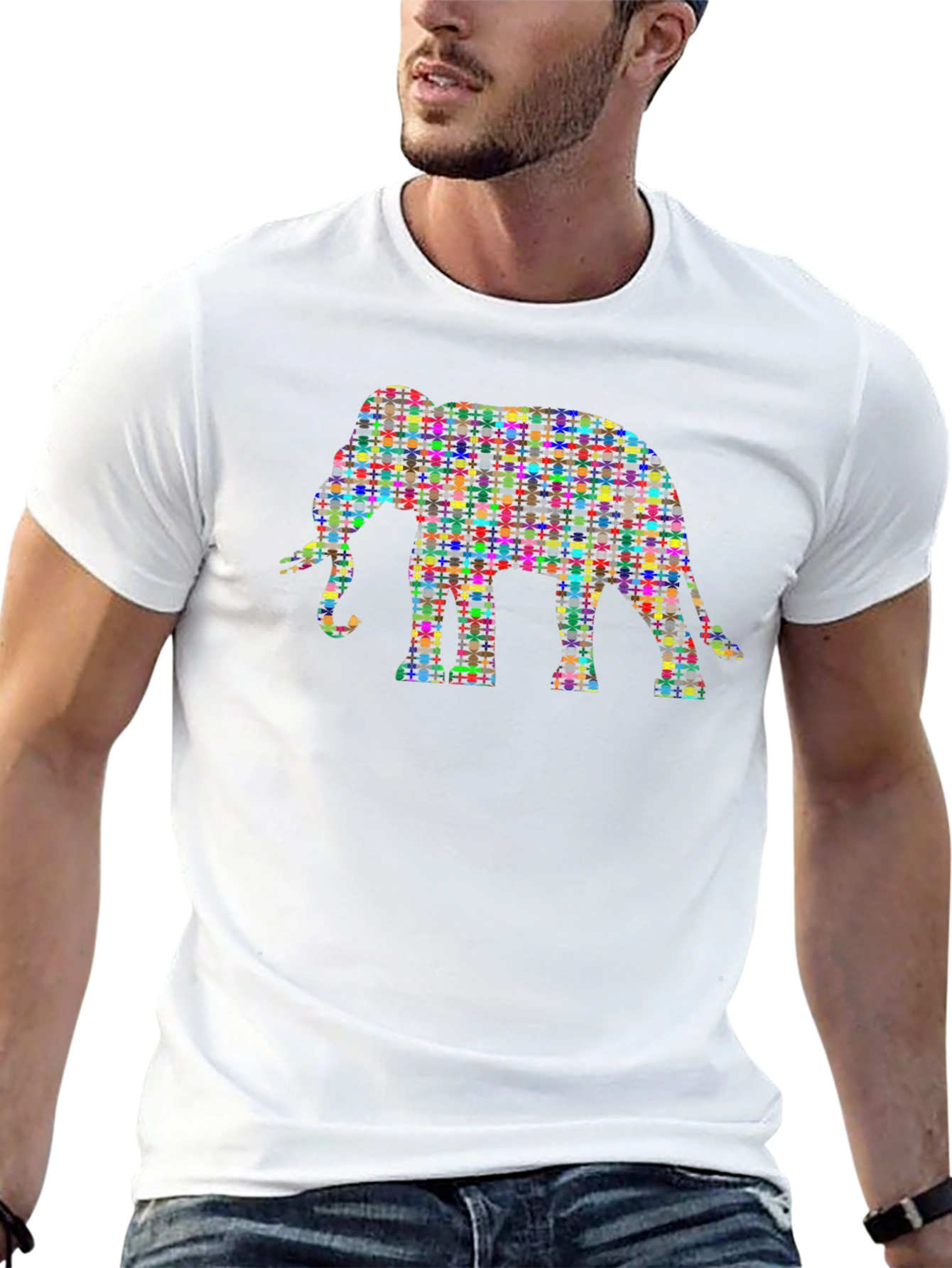 Colorful Elephant Graphic Tee