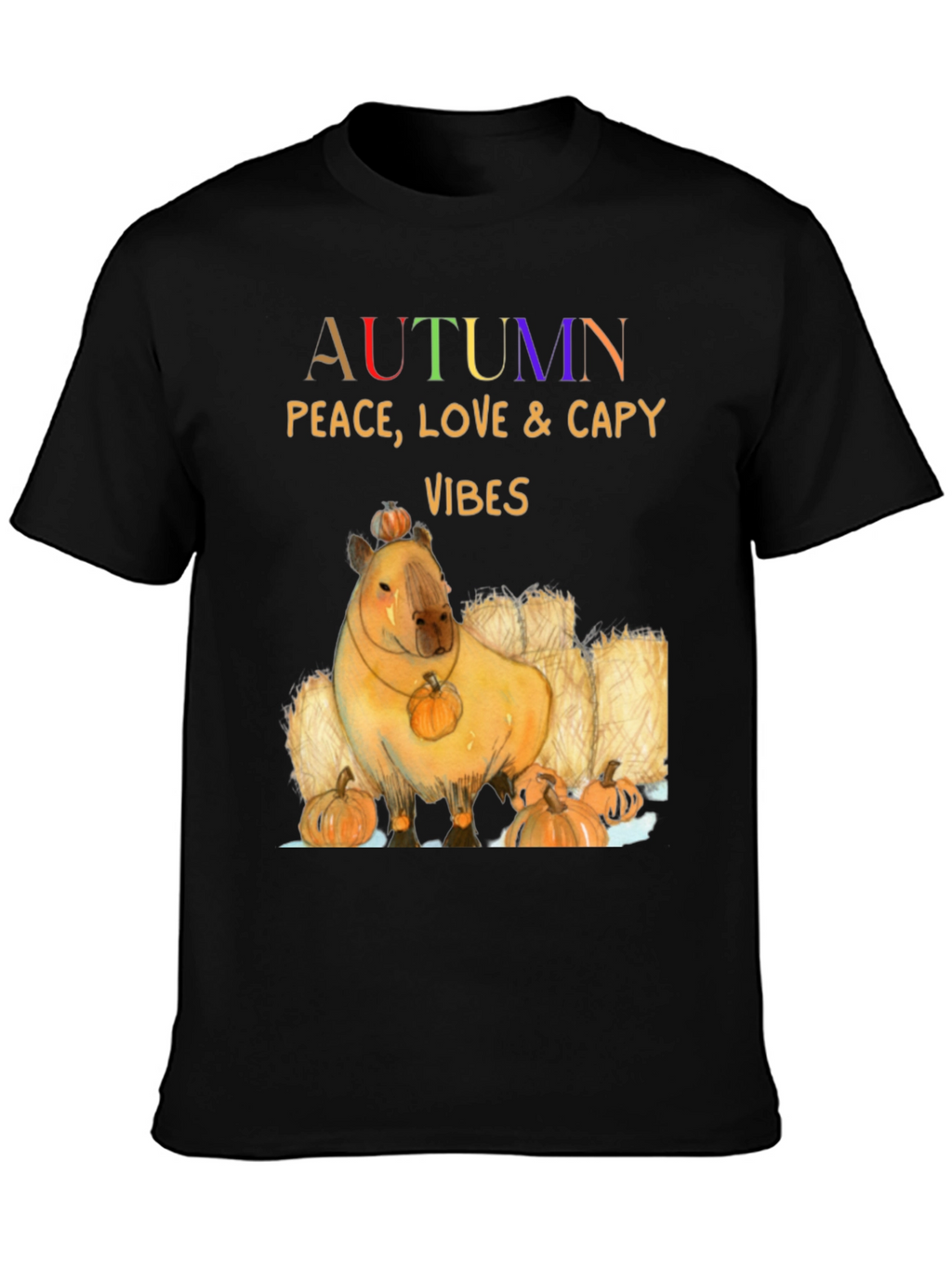 Autumn Capybara Vibes T-Shirt