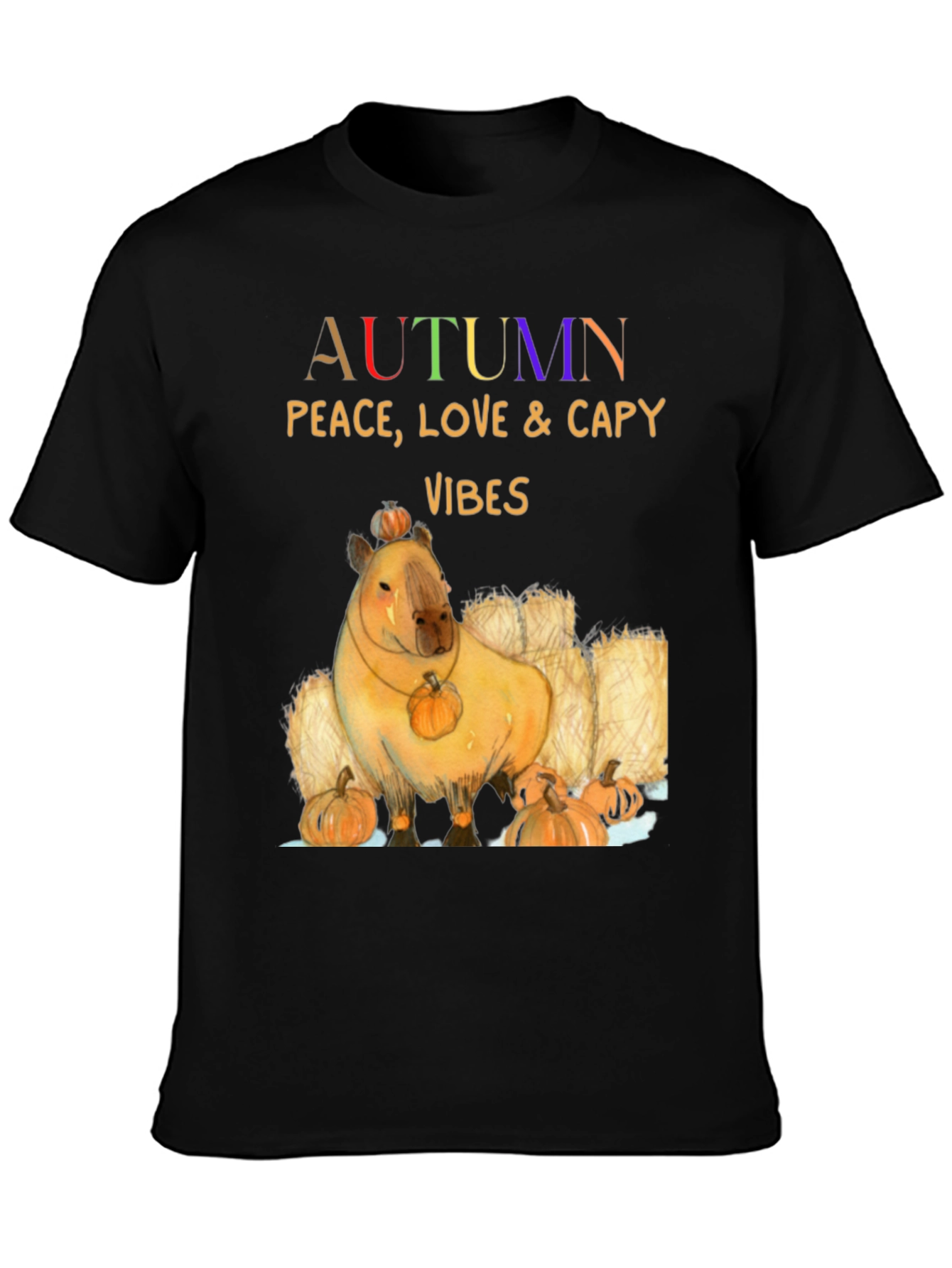 Autumn Capybara Vibes T-Shirt