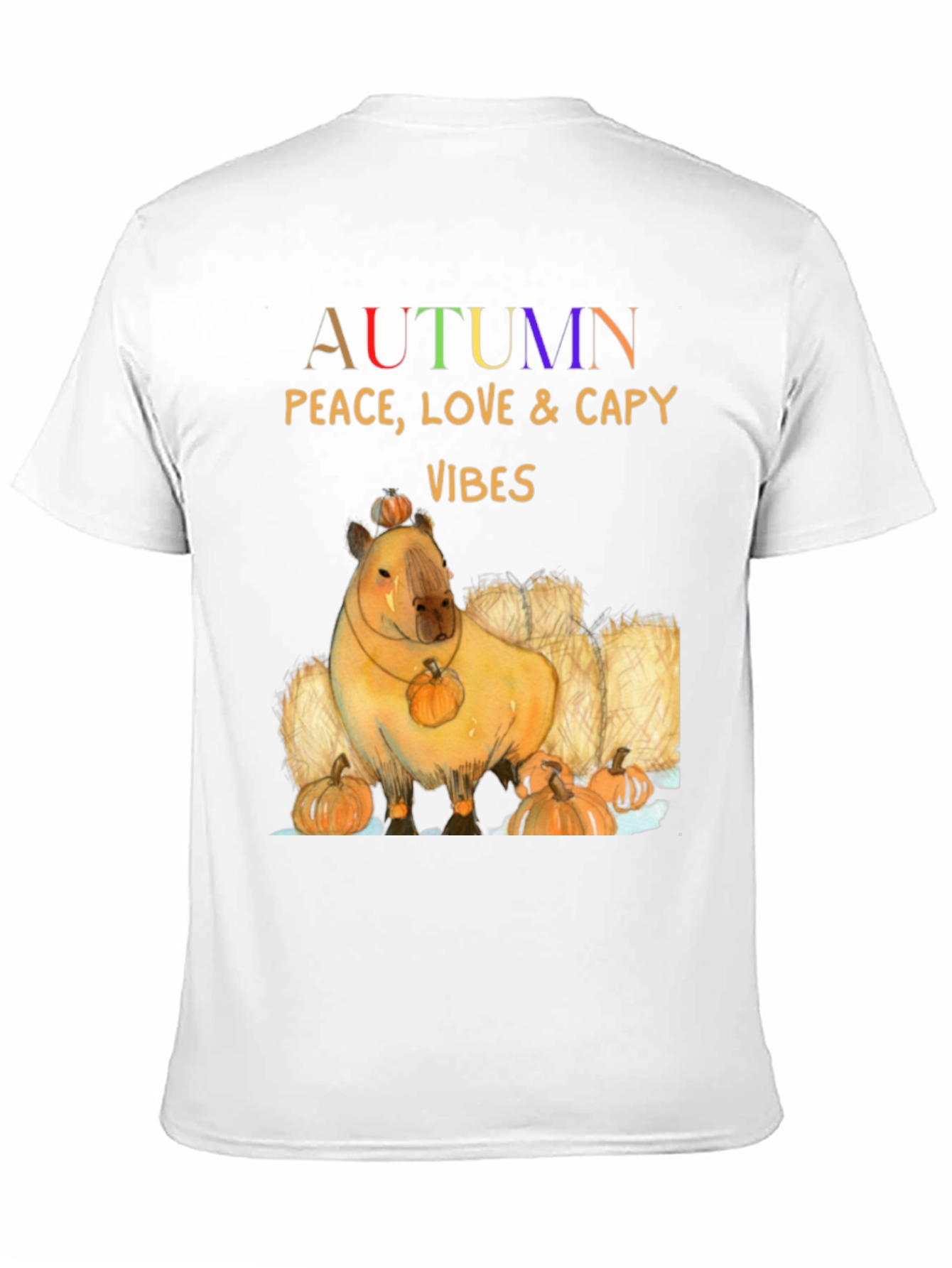 Autumn Capybara Vibes T-Shirt
