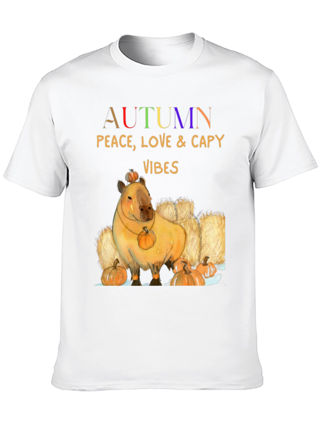Autumn Capybara Vibes T-Shirt
