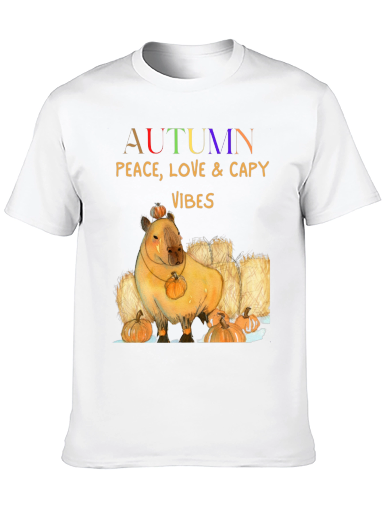 Autumn Capybara Vibes T-Shirt