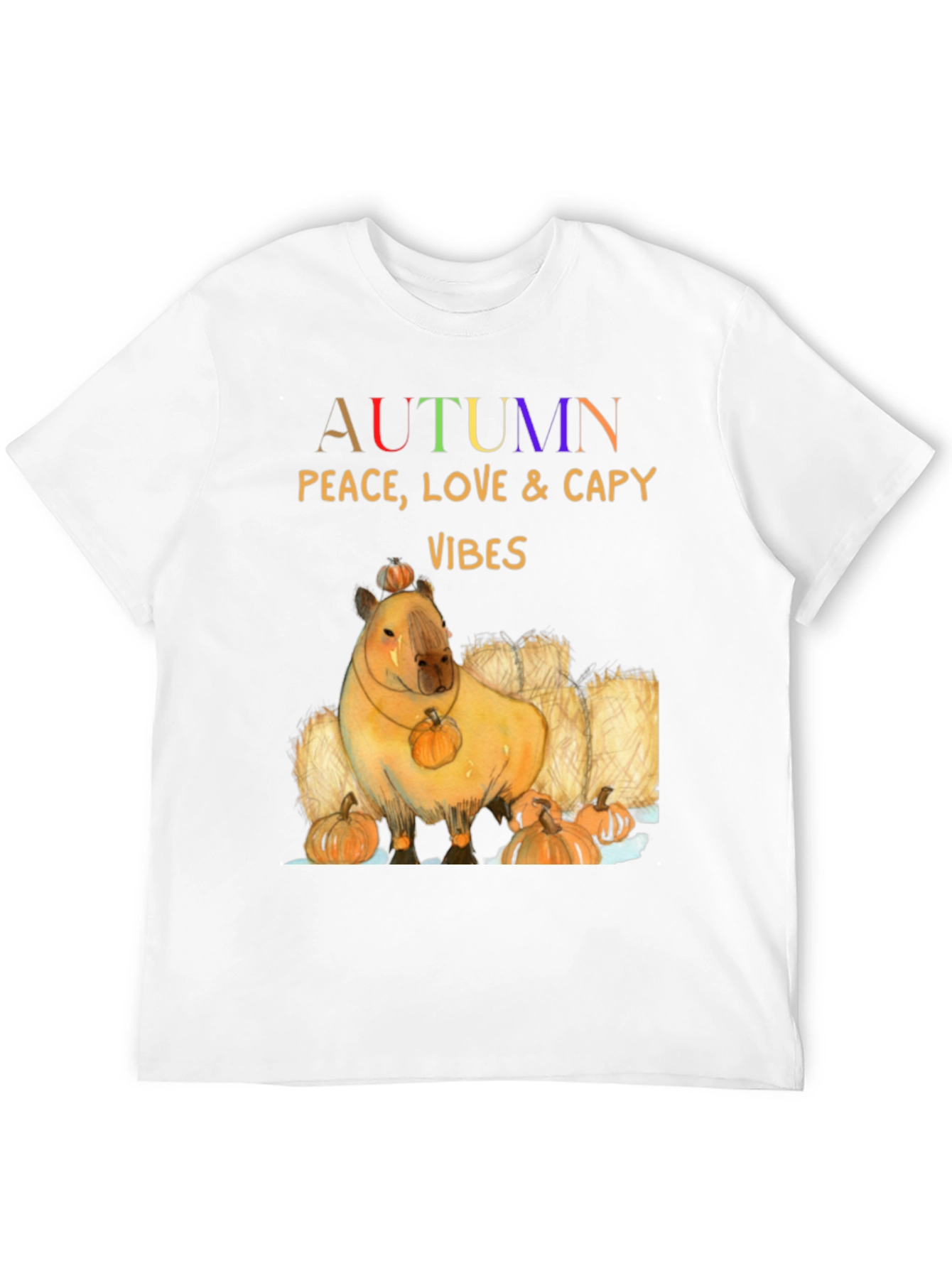 Autumn Capybara Vibes T-Shirt