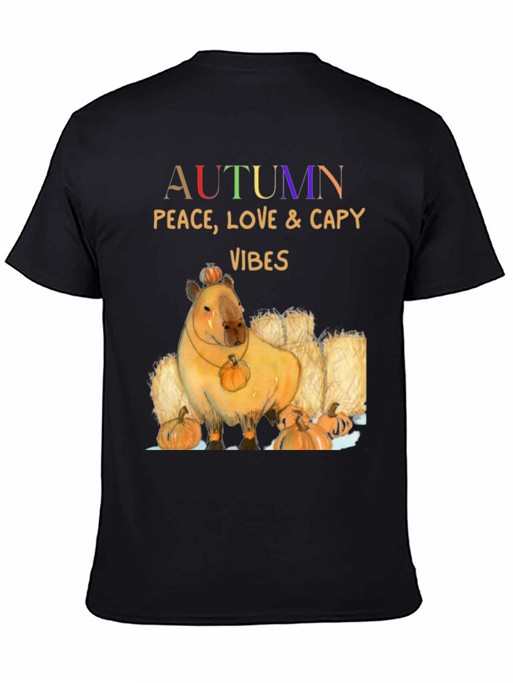 Autumn Capybara Vibes T-Shirt