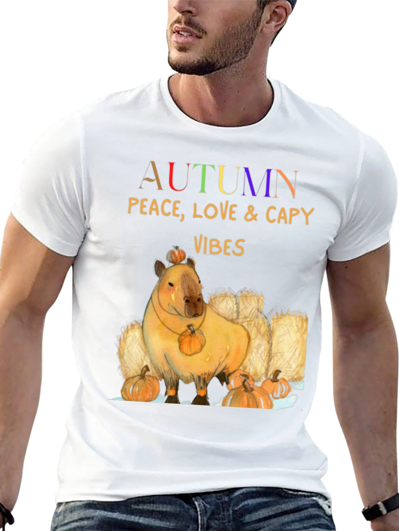 Autumn Capybara Vibes T-Shirt
