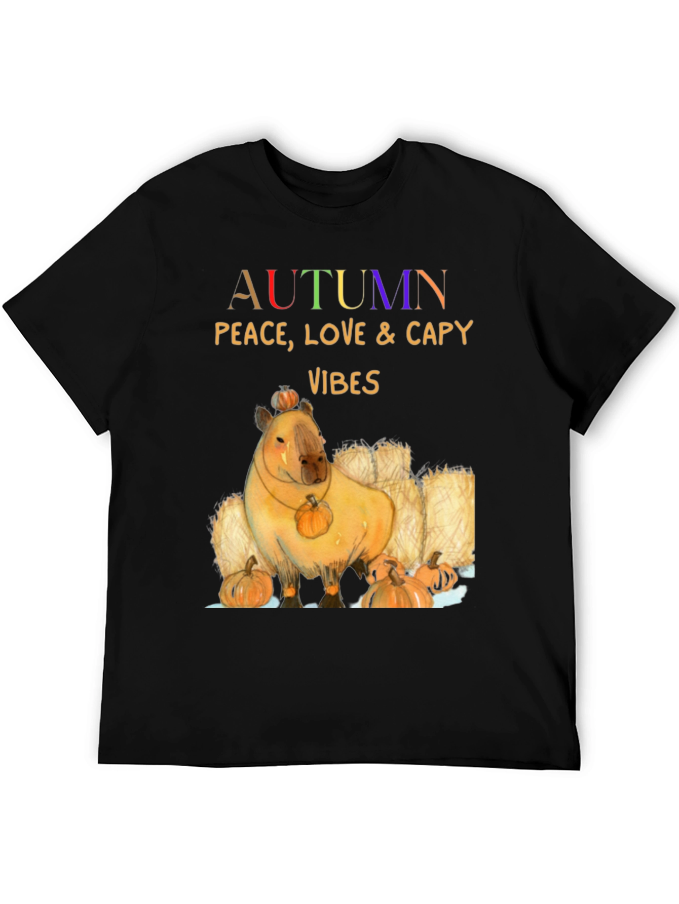 Autumn Capybara Vibes T-Shirt