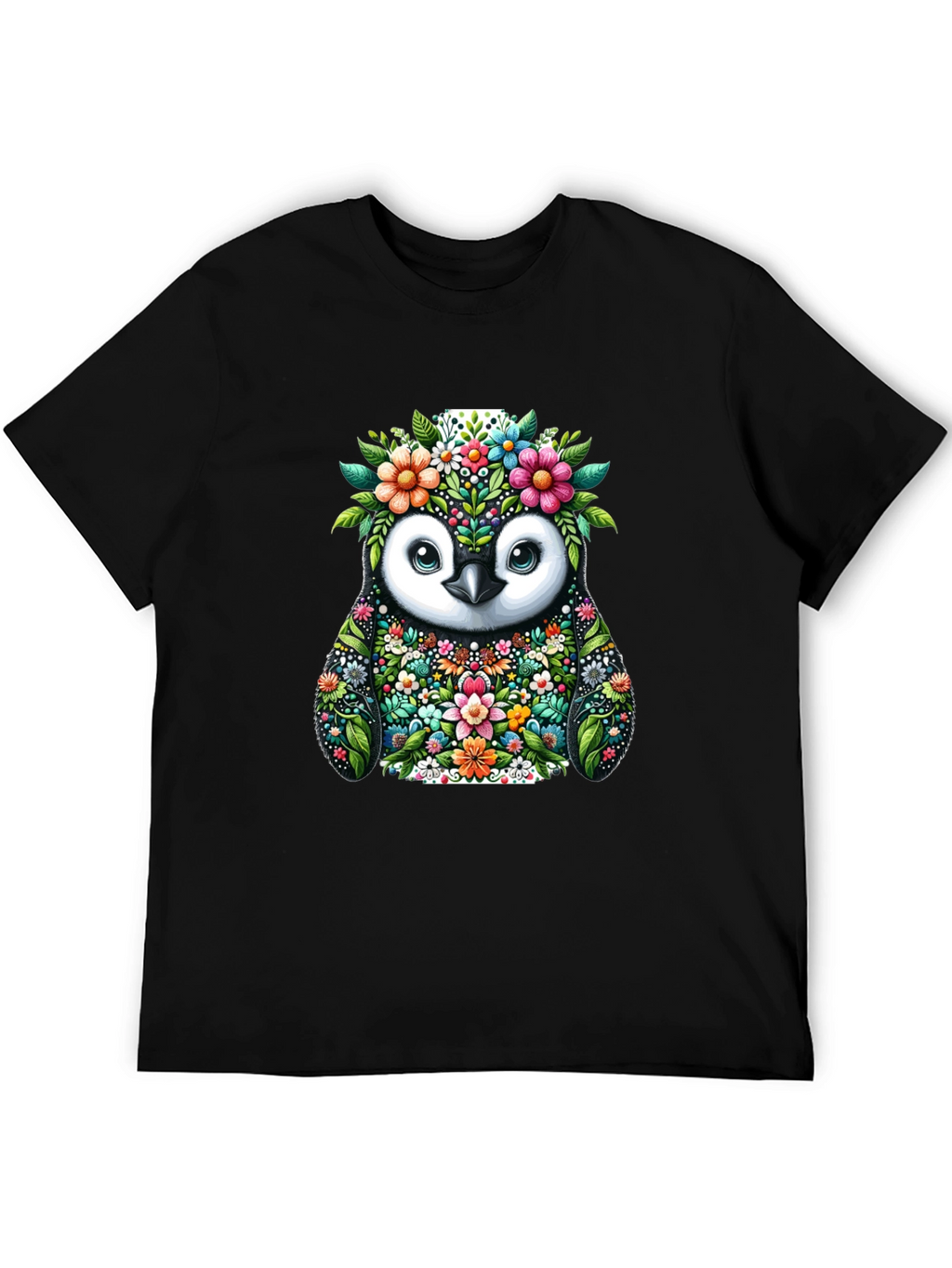 Floral Penguin Graphic Tee